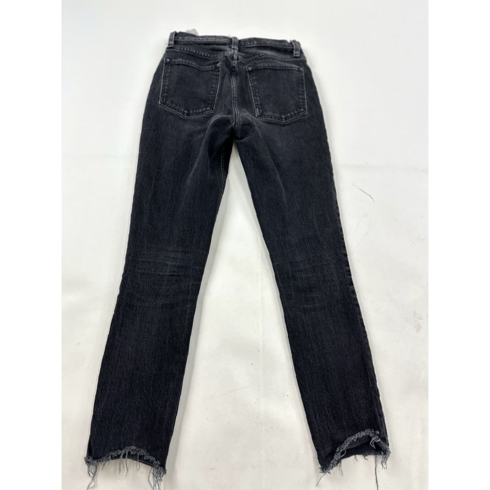 Abercrombie & Fitch VINTAGE Abercrombie & Fitch Jeans Women’s 00 Black The Skinny High Rise Button Fly - 90s Mom Style Womens" Size 24" / US 00 / IT 34 - 2 Thumbnail
