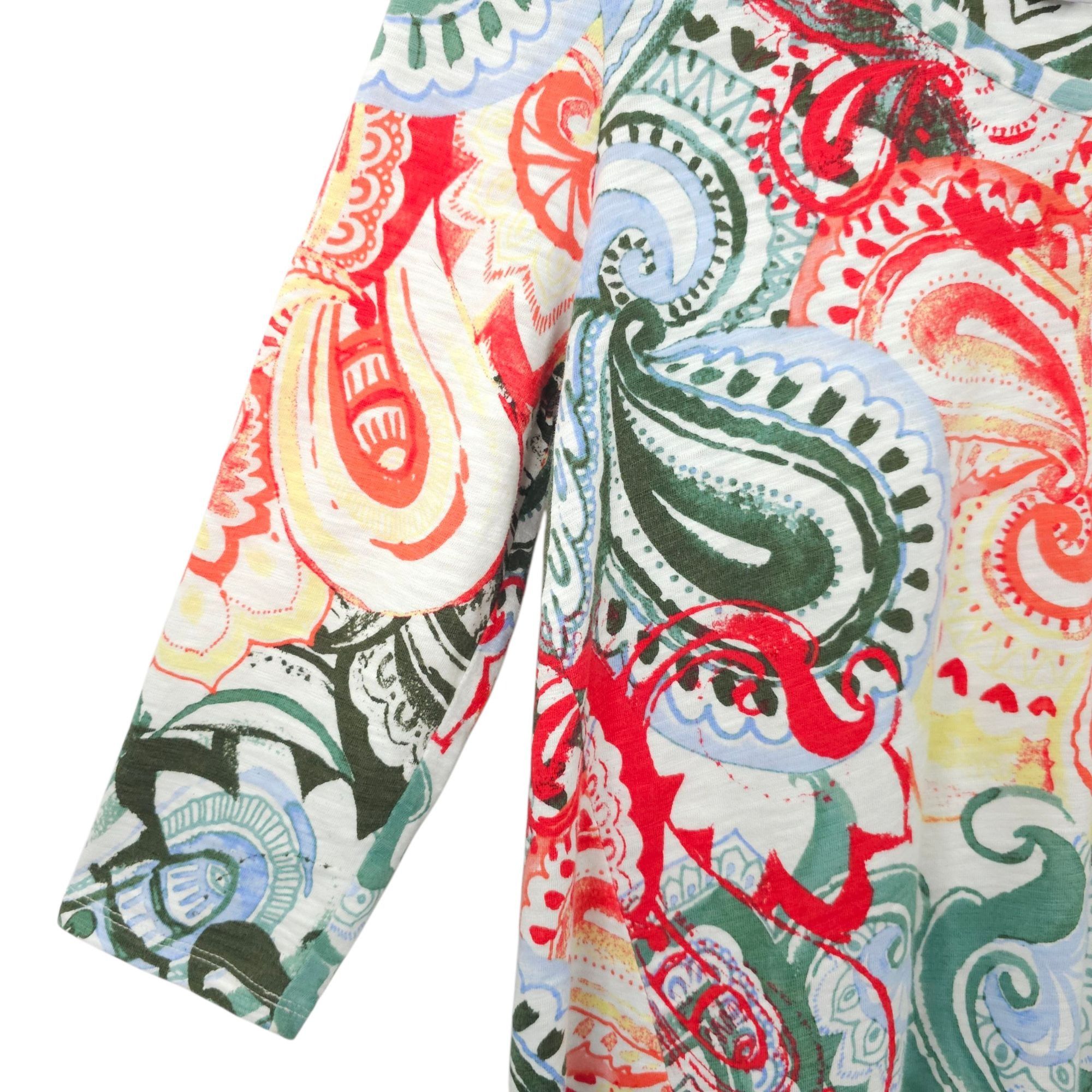 Chicos Chicos Floral Print Paisley Boho Top Womens 1 US M 3/4 Sleev Size M / US 6-8 / IT 42-44 - 14 Thumbnail
