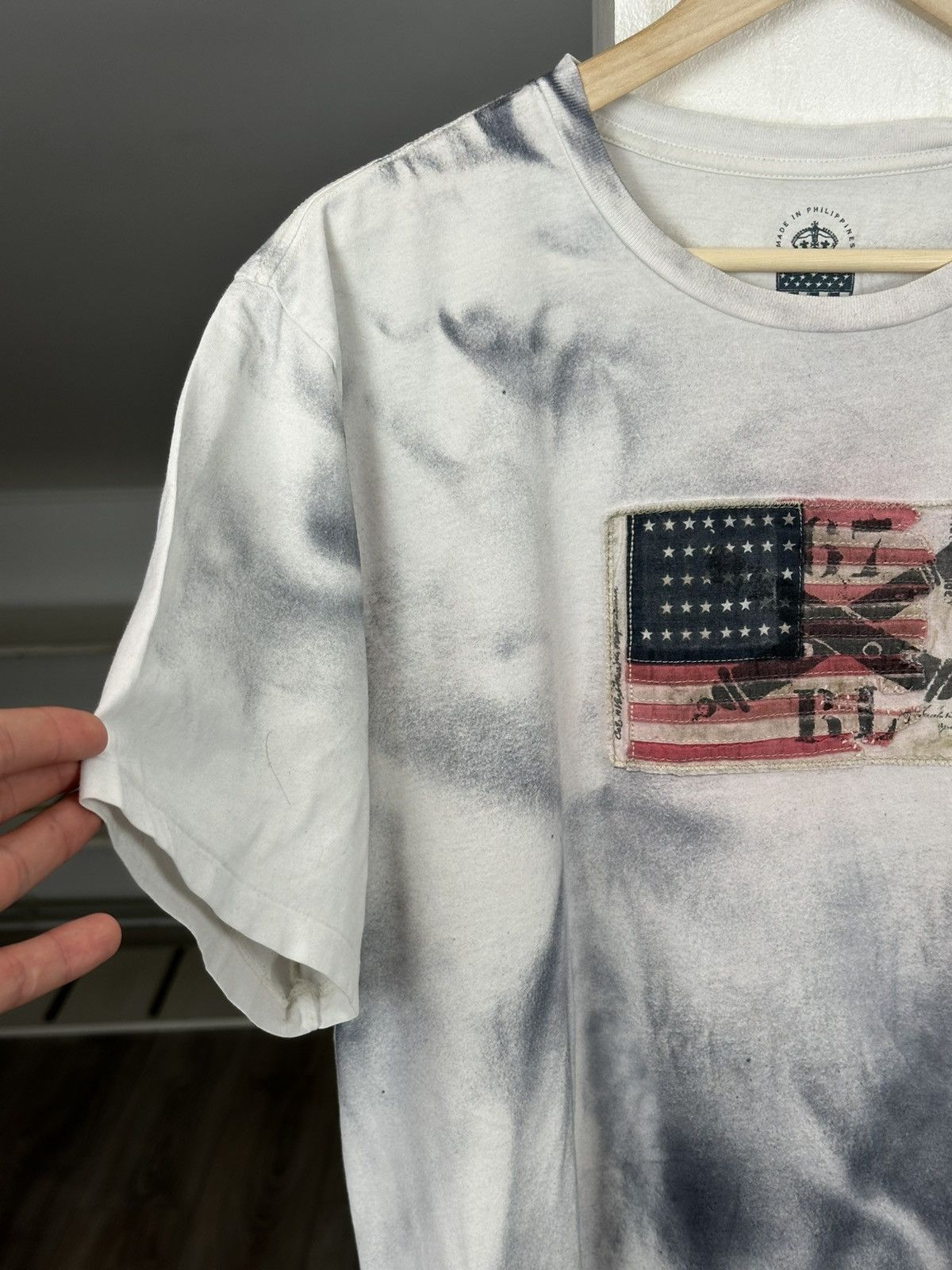 Polo Ralph Lauren VINTAGE Y2K POLO RALPH LAUREN USA FLAG TEE CUSTOM Size US XL / EU 56 / 4 - 3 Thumbnail