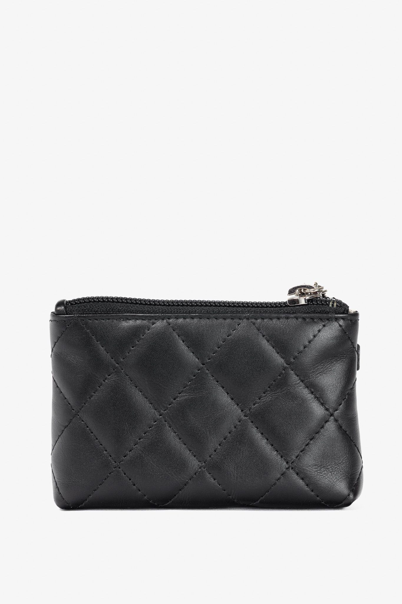 Chanel Chanel 12C Noir & Argen Cambon CC Quilted Card Case Size ONE SIZE - 4 Thumbnail