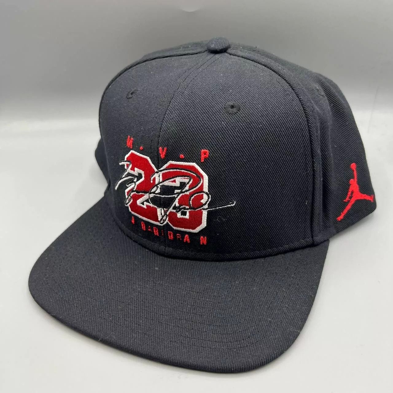 Jordan Brand Air Jordan 23 MVP Hat Men Black Red Jumpman Snap Back Cap Size ONE SIZE - 1 Thumbnail