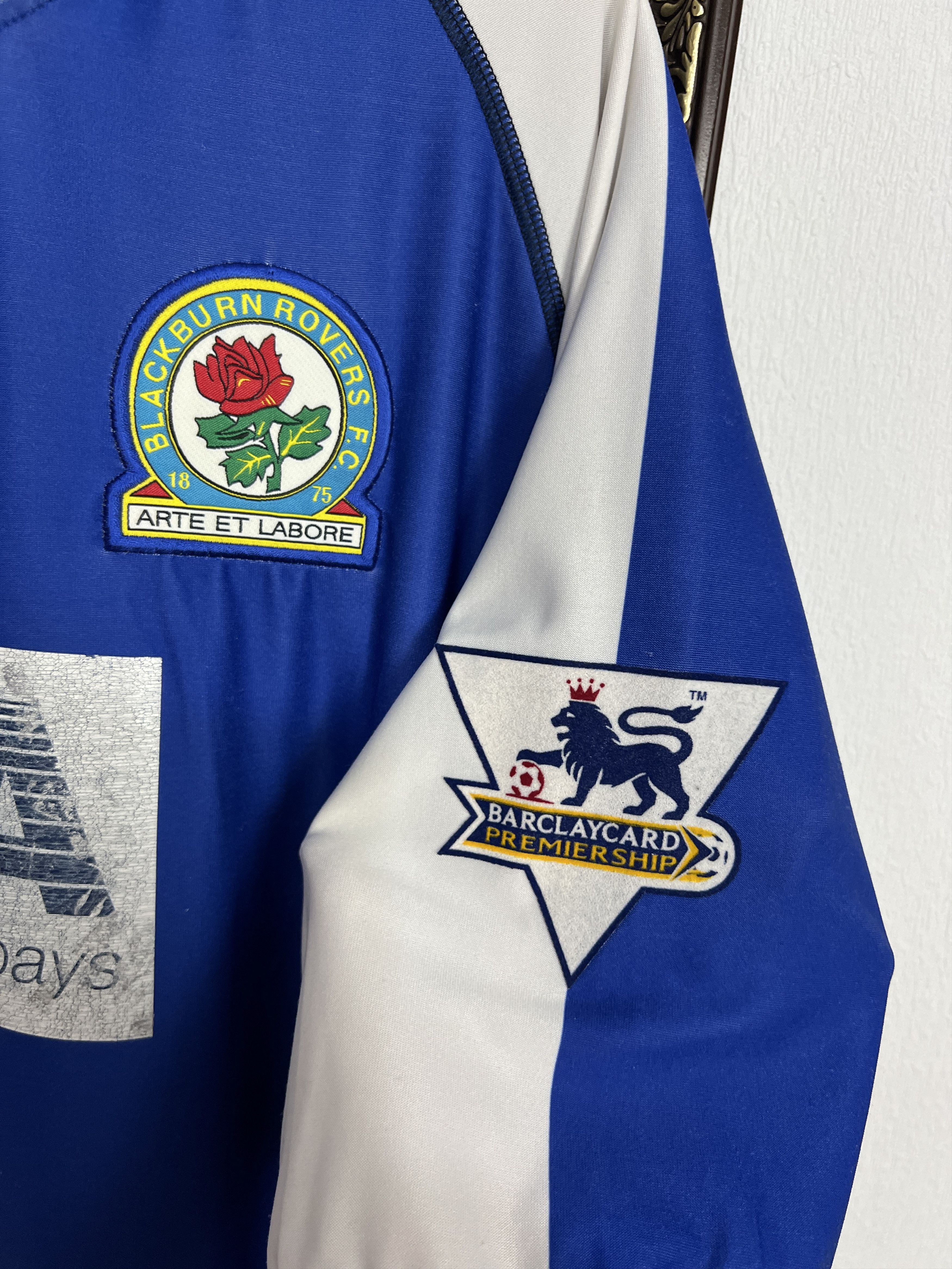 Kappa Blackburn Rovers Home football shirt 2003 #10 Jansen Kappa Size US XXL / EU 58 / 5 - 8 Thumbnail