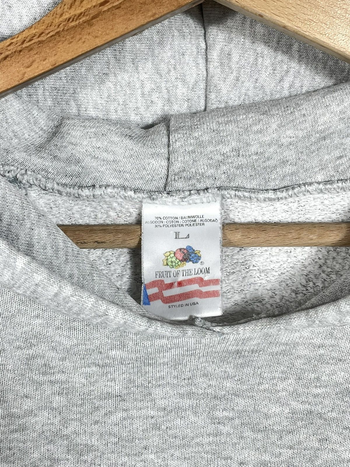 Fruit Of The Loom × Vintage vintage y2k blank oversize baggy hoodie sweatshirt basic y2k Size US L / EU 52-54 / 3 - 6 Thumbnail