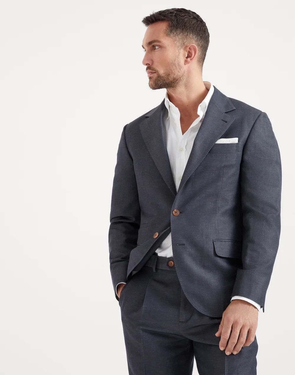 Brunello Cucinelli Suit in Grey Size US M / EU 48-50 / 2 - 1 Thumbnail