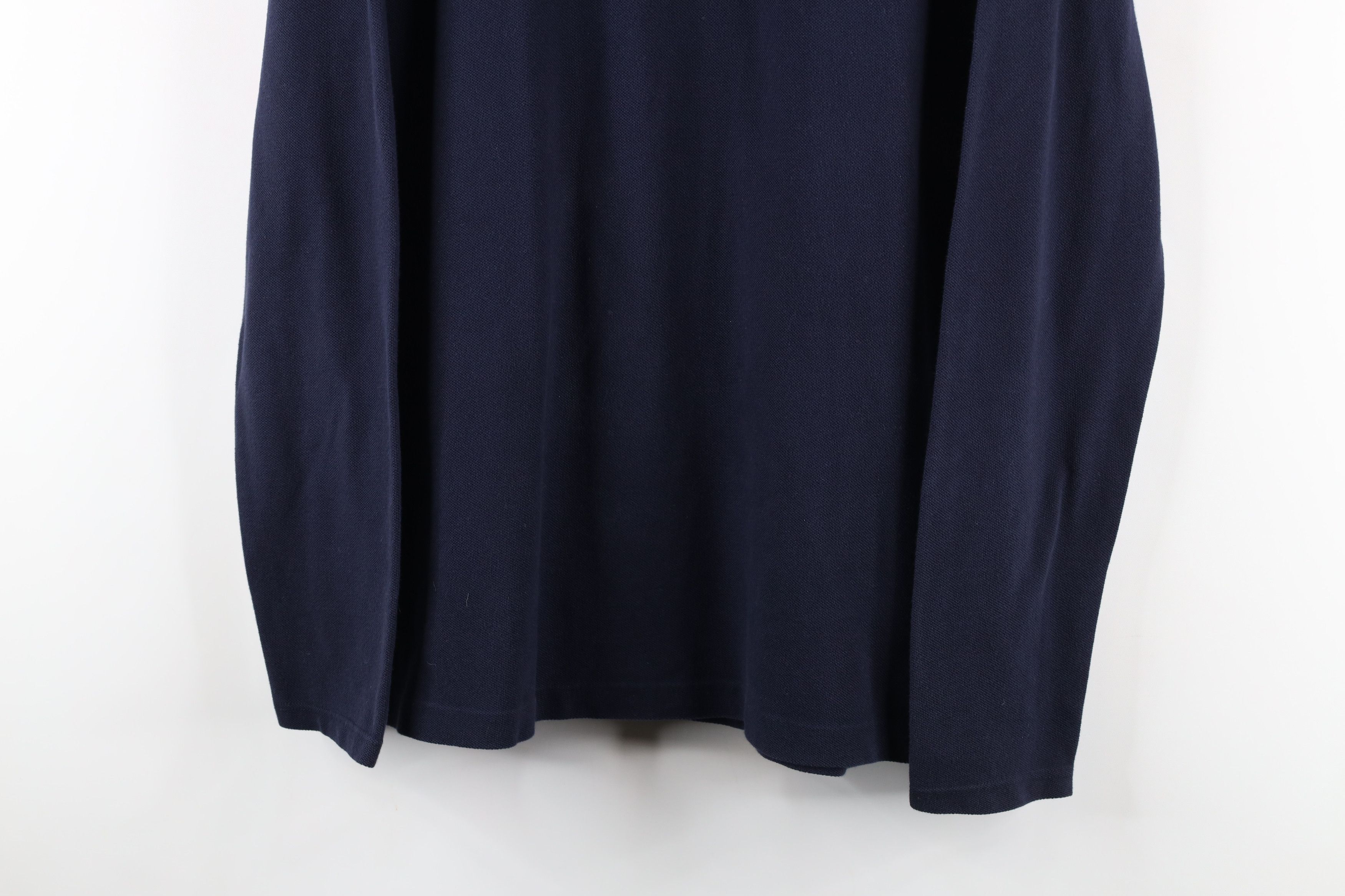 Burberry Burberry Brit Cotton Knit Collared Long Sleeve Polo Blue Size US L / EU 52-54 / 3 - 3 Thumbnail