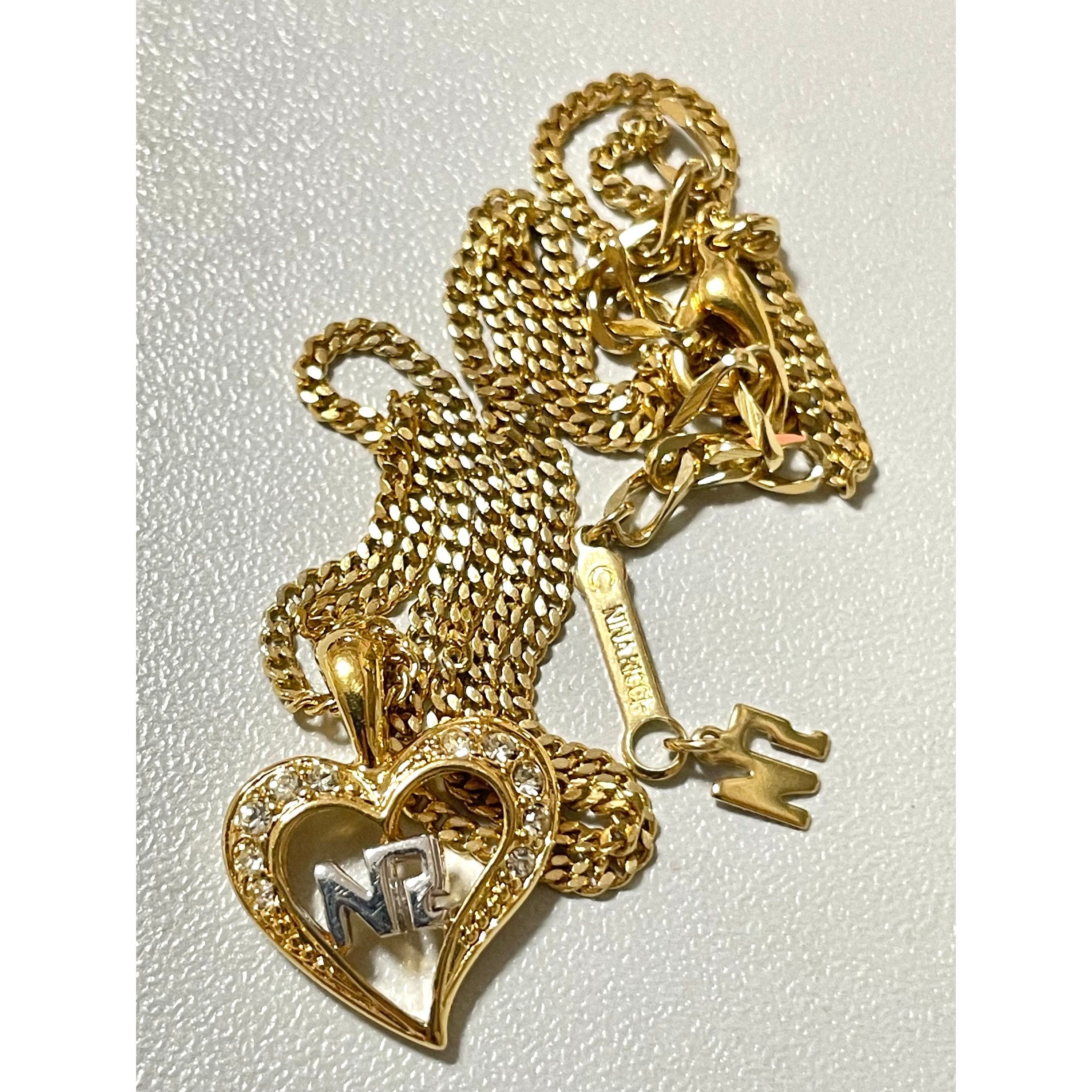 Nina Ricci MINT. Vintage NINA RICCI skinny chain necklace with crystal Size ONE SIZE - 3 Thumbnail