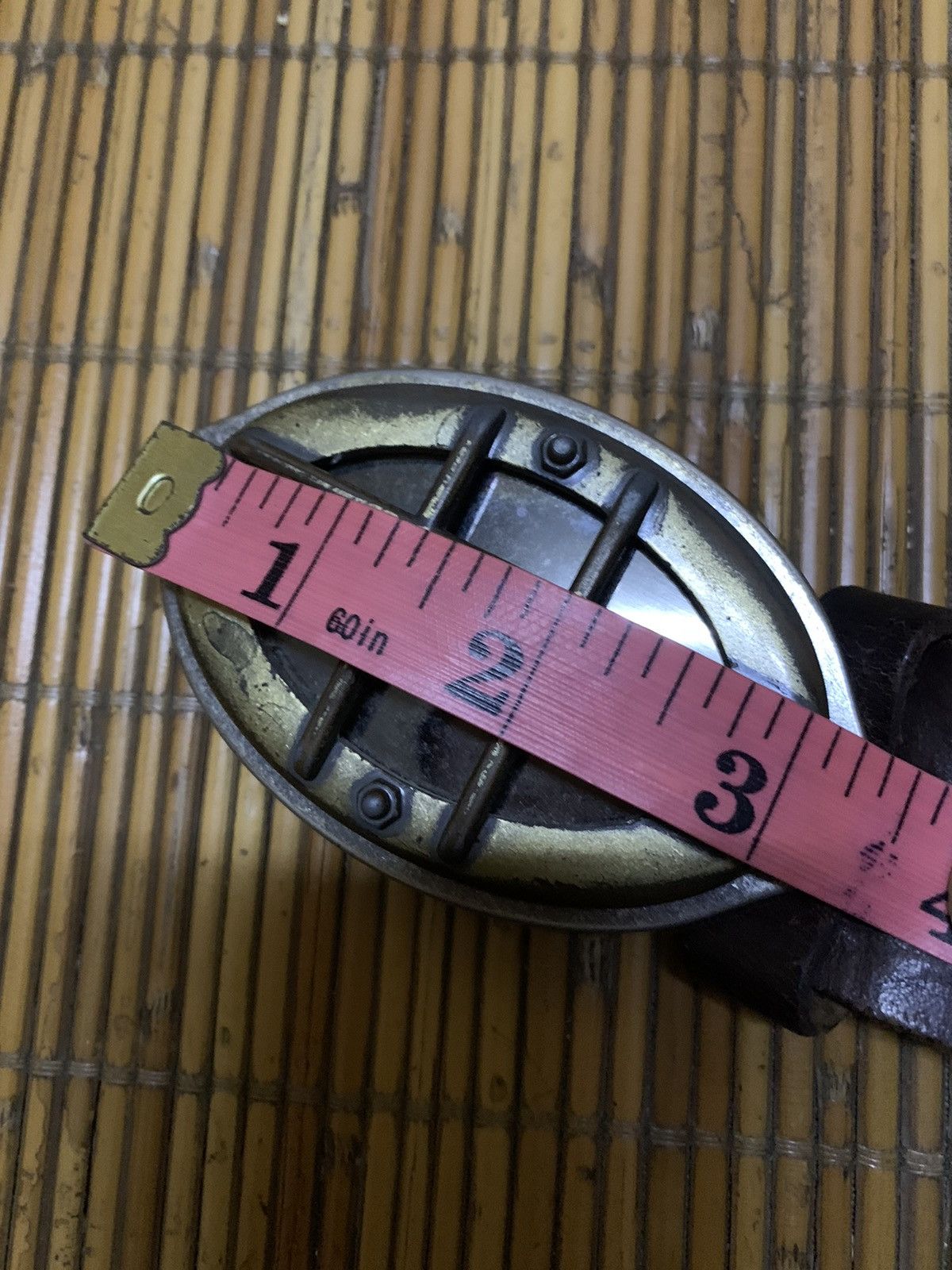 Leather 💥Japanese Fashion Designer Leather Belt Size 32 - 8 Thumbnail