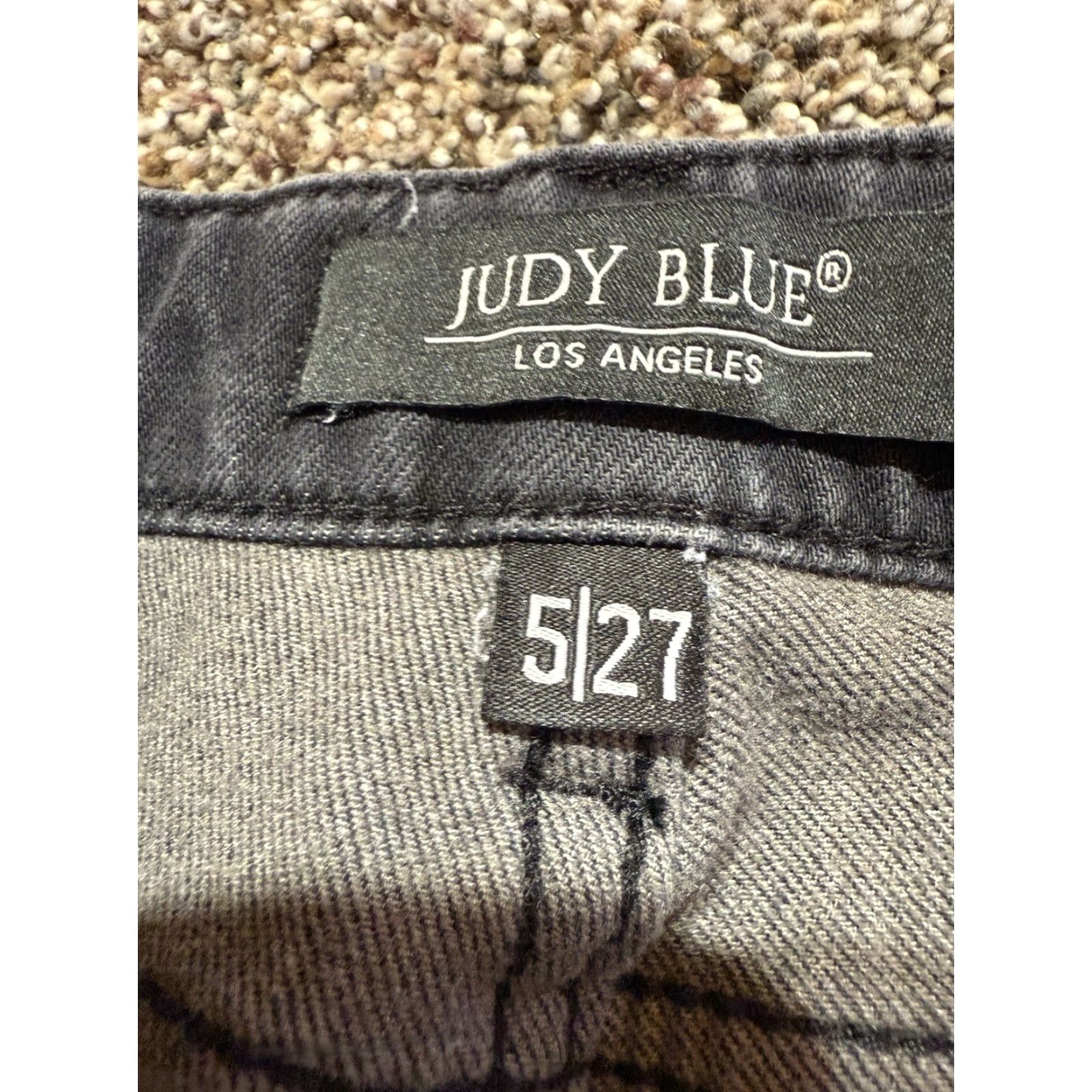 Denime Judy Blue Jeans Women's Size 5 Skinny Denim Stretch 5-Pocket Zip Mid Rise Charcoal Blue Gray Slim Regular Machine Washable Size 27" / US 4 / IT 40 - 4 Thumbnail