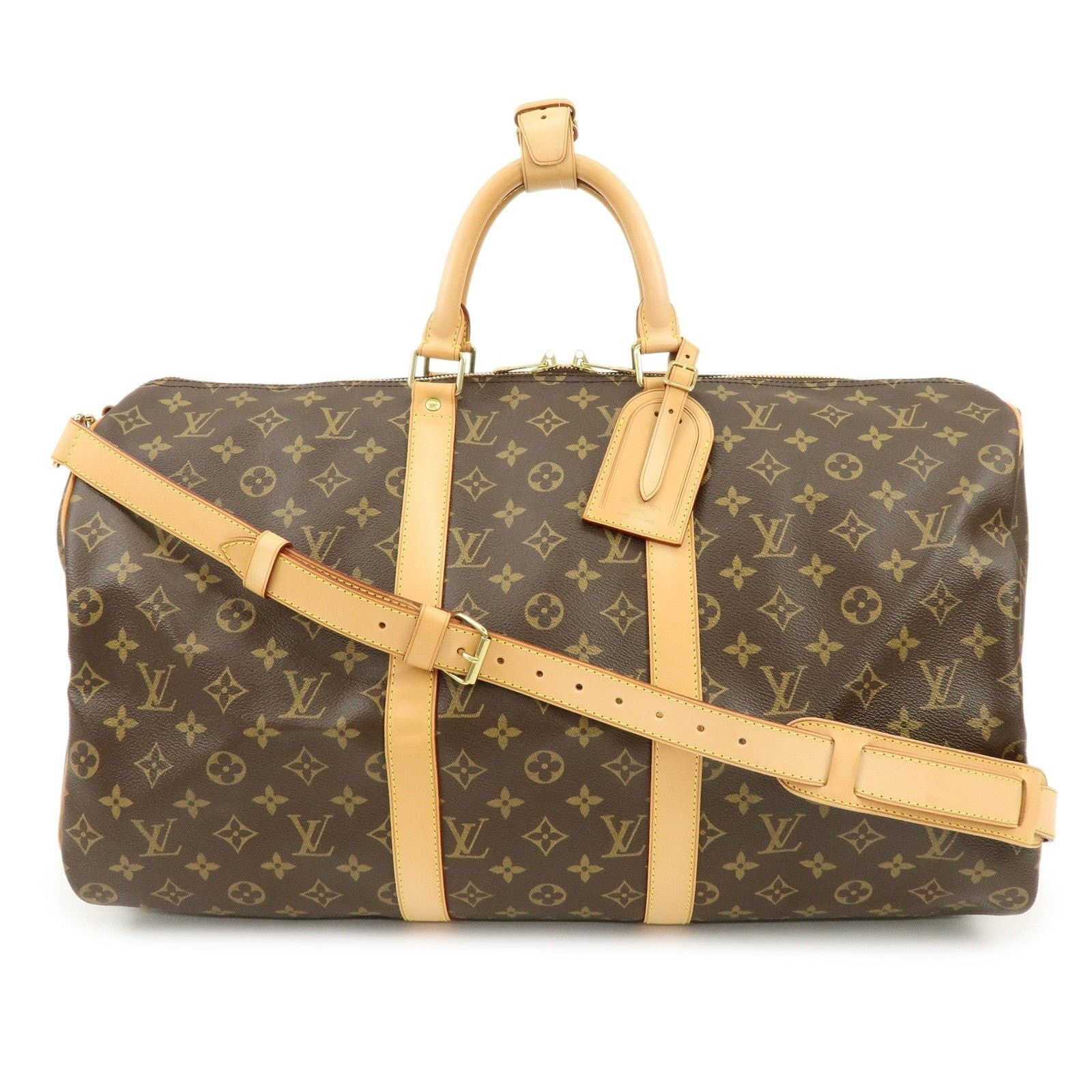 Louis Vuitton Louis Vuitton Monogram Keepall Bandouliere 50 Duffle Bag Size ONE SIZE - 1 Thumbnail