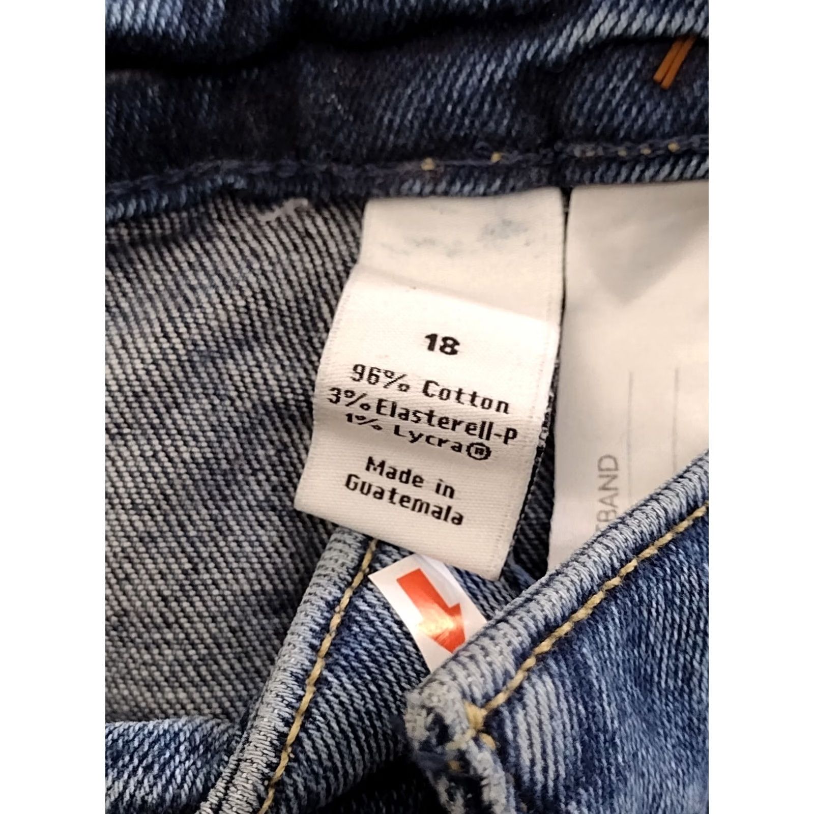 Vintage Unbranded Women's Dark Denim High Rise Tapered Jeans 18 Blue Plus 90s Vintage Style Distressed Pockets 5-Pocket Size 40" / US 18 - 6 Thumbnail