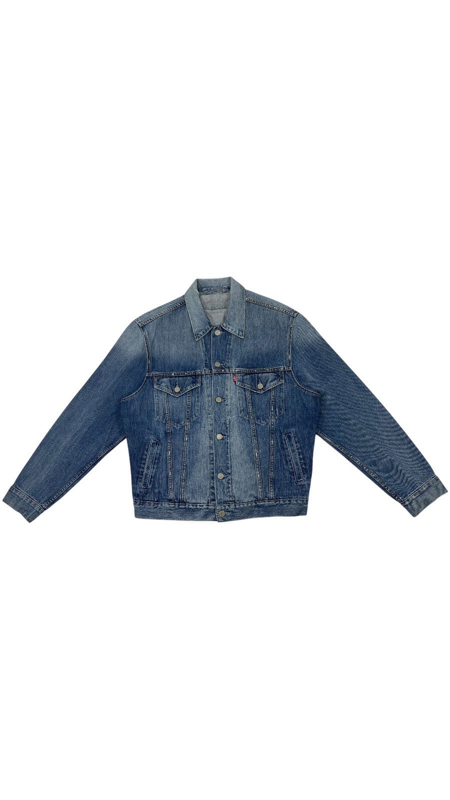 Levi's 🔥LASTDROP🔥 Levis Distressed Style Denim Jeans Trucker Jacket Size US L / EU 52-54 / 3 - 1 Thumbnail