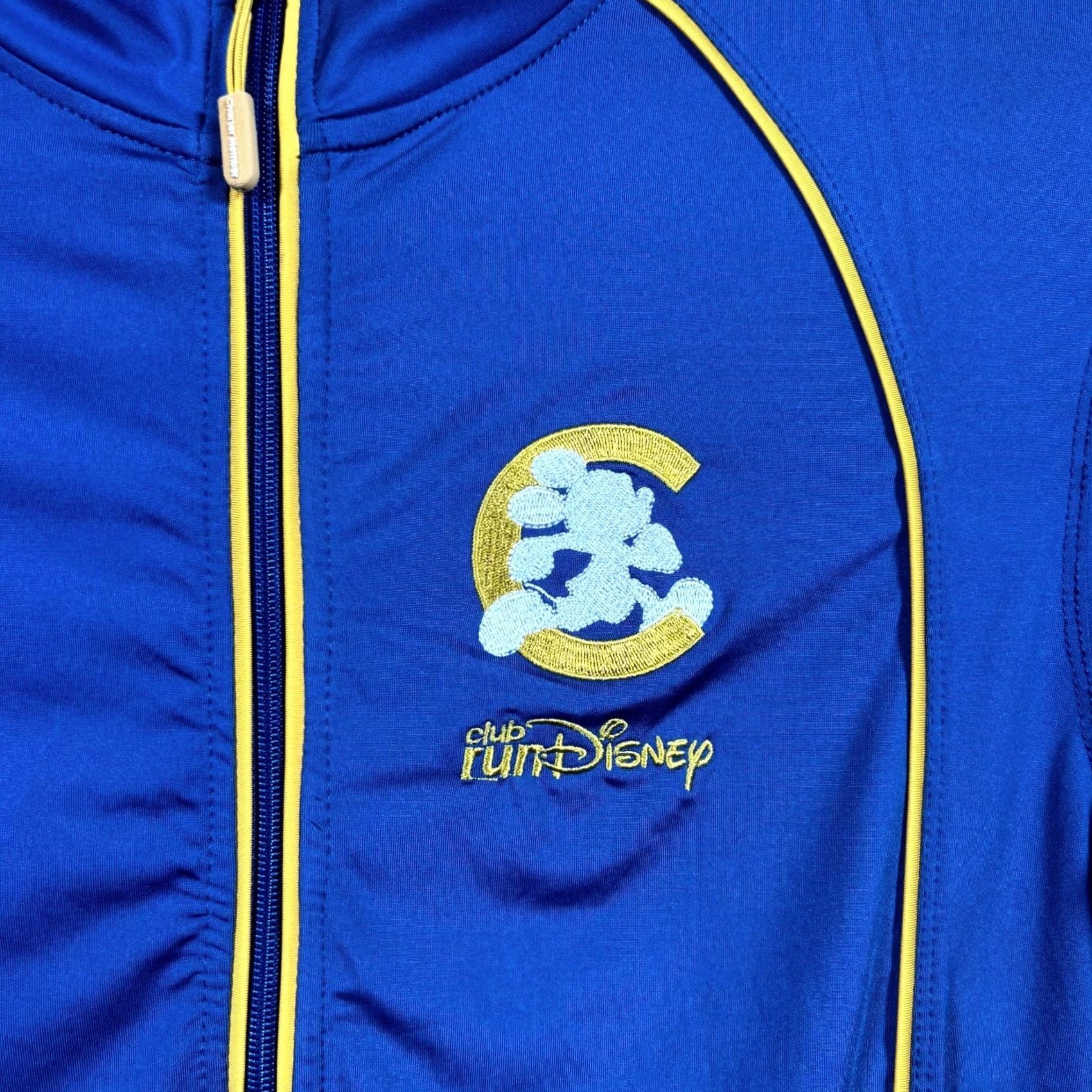 Disney Run Disney Track Jacket Unisex S Blue Polyester Zip-Up Breathable Performance Stretch Activewear Shirt Size US S / EU 44-46 / 1 - 2 Thumbnail