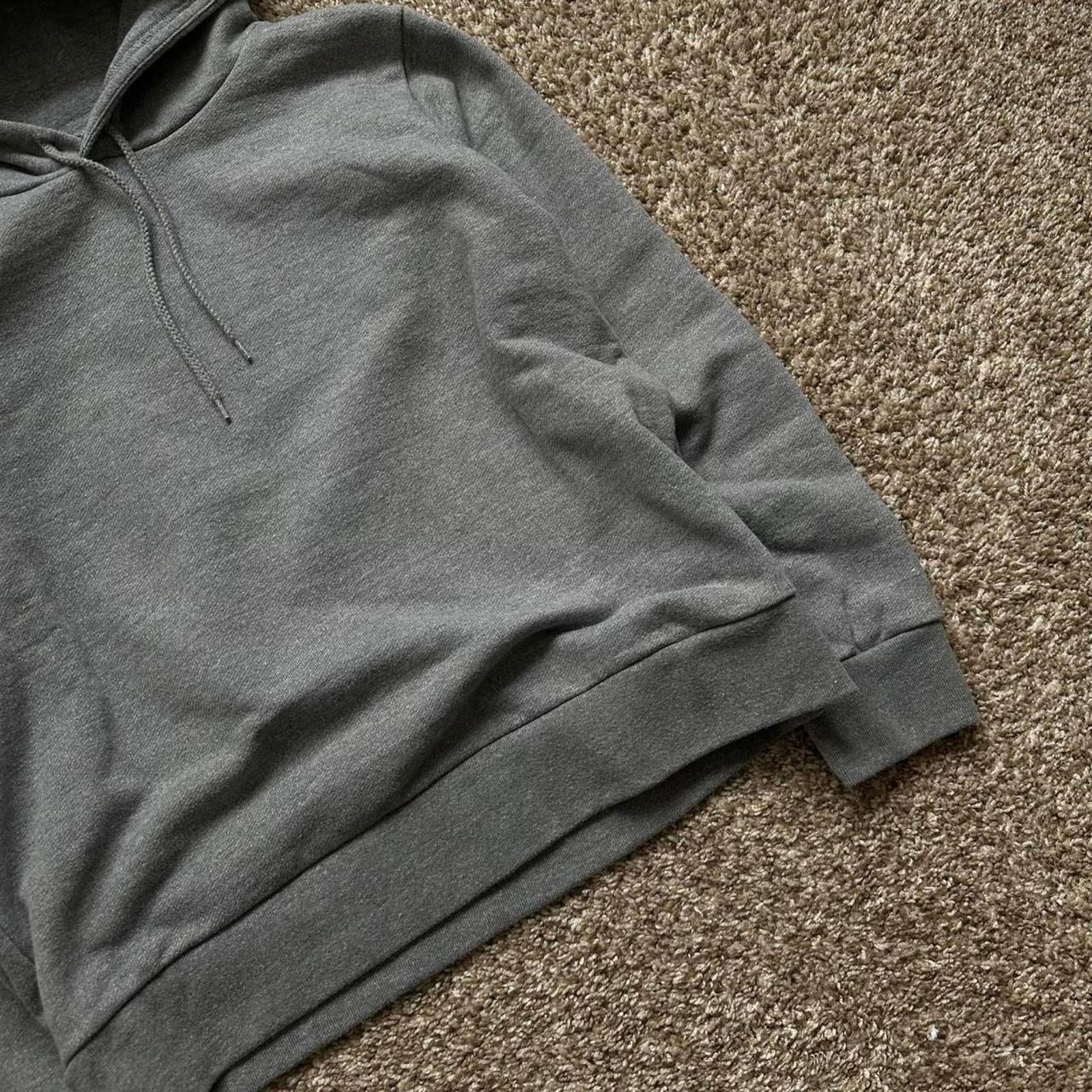 American Apparel Grey Blank Los Angeles Apparel Hoodie Pullover Sweatshirt Size US M / EU 48-50 / 2 - 4 Thumbnail