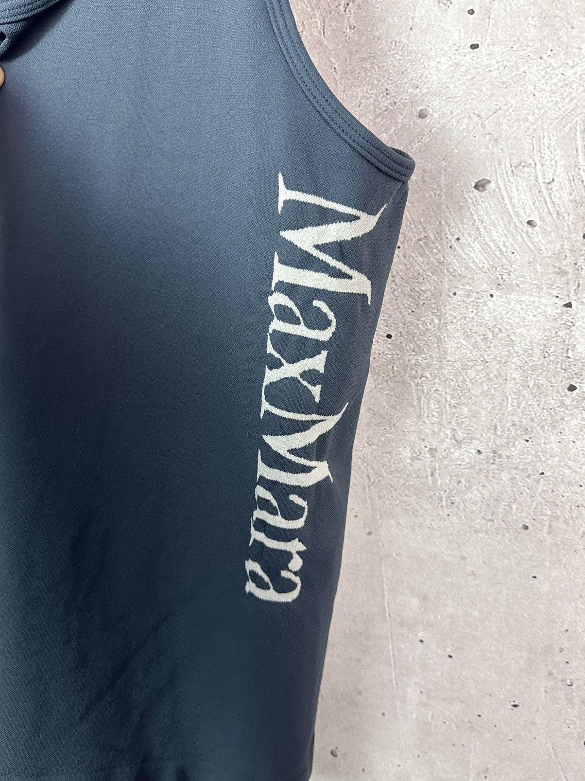 Max Mara Max Mara The Cube Logo Navy Sleeveless Women’s Top Size M / US 6-8 / IT 42-44 - 4 Thumbnail