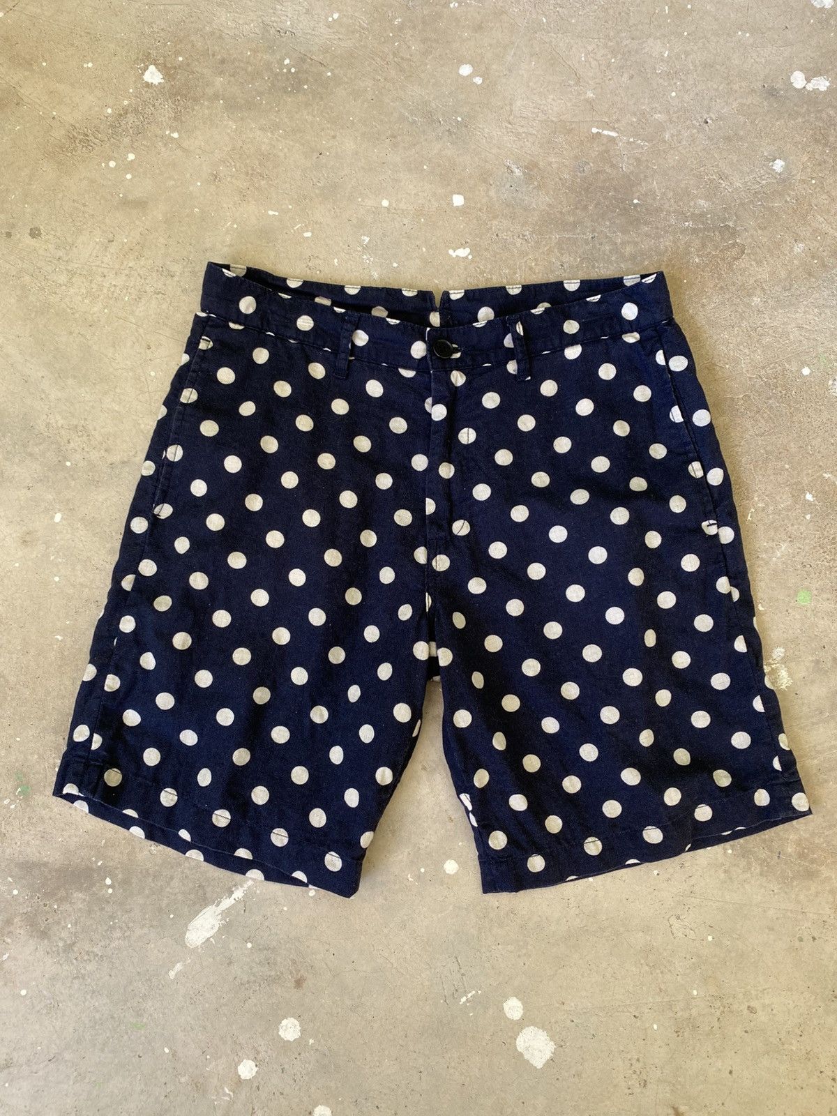 Ships Jet Blue SHIPS JET BLUE Polka Dot Linen Blend Shorts Size US 30 / EU 46 - 1 Thumbnail