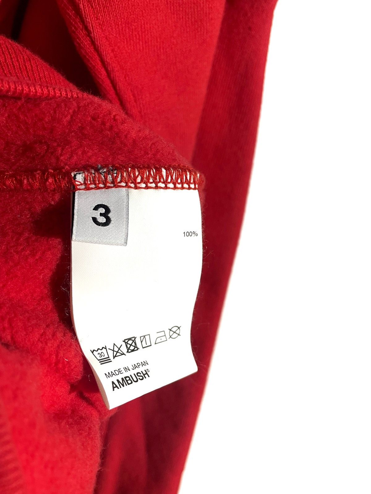 Ambush Design Ambush Red Men Basic Sweatshirt Embroidery Logo Size L Japan Size US L / EU 52-54 / 3 - 8 Thumbnail