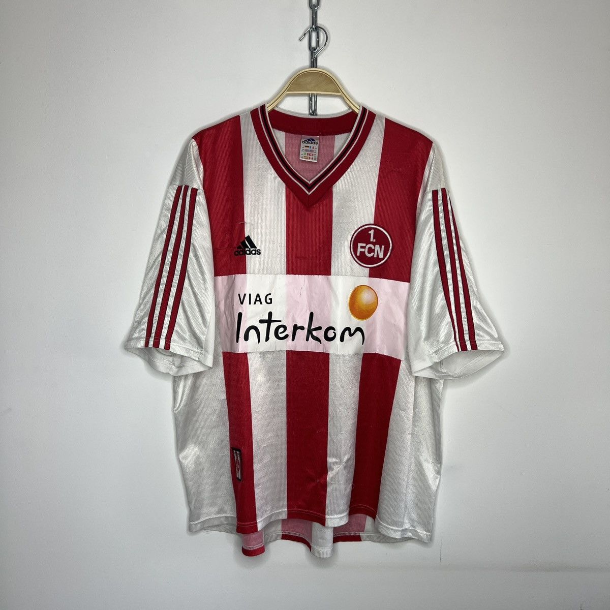 Adidas × Vintage Vintage adidas Fcn 1 nurnberg jersey kit Tshirt Tee Size US XL / EU 56 / 4 - 1 Thumbnail