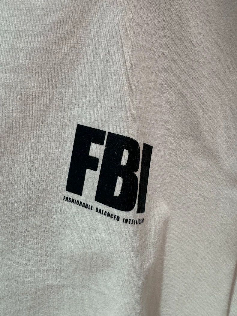 Balenciaga Balenciaga FBI front and back letter logo beige short sleev Size US S / EU 44-46 / 1 - 2 Thumbnail