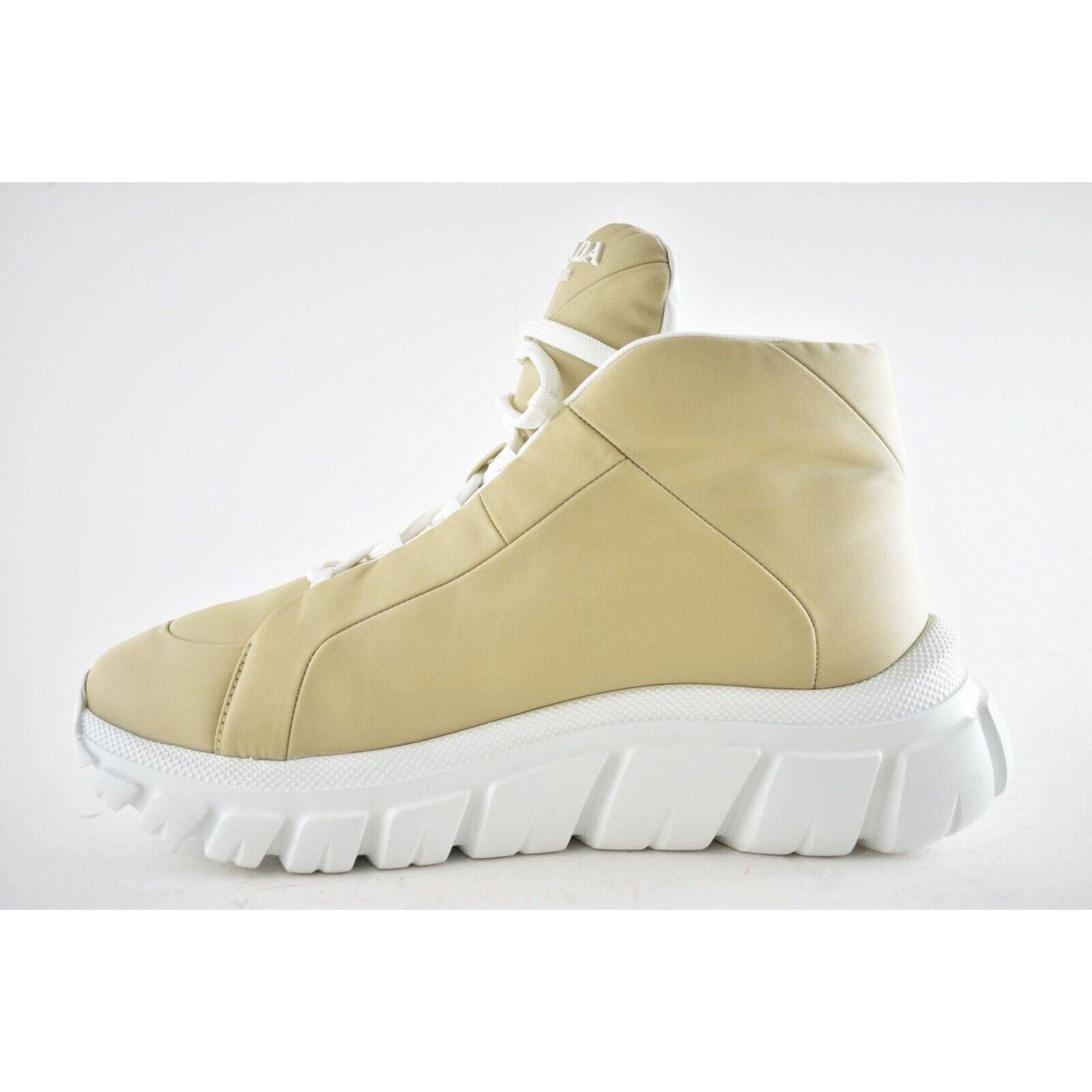 Prada Rush Piuma Platform Flat High Top Trainer Sneaker 39.5 Size US 9.5 / IT 39.5 - 9 Thumbnail