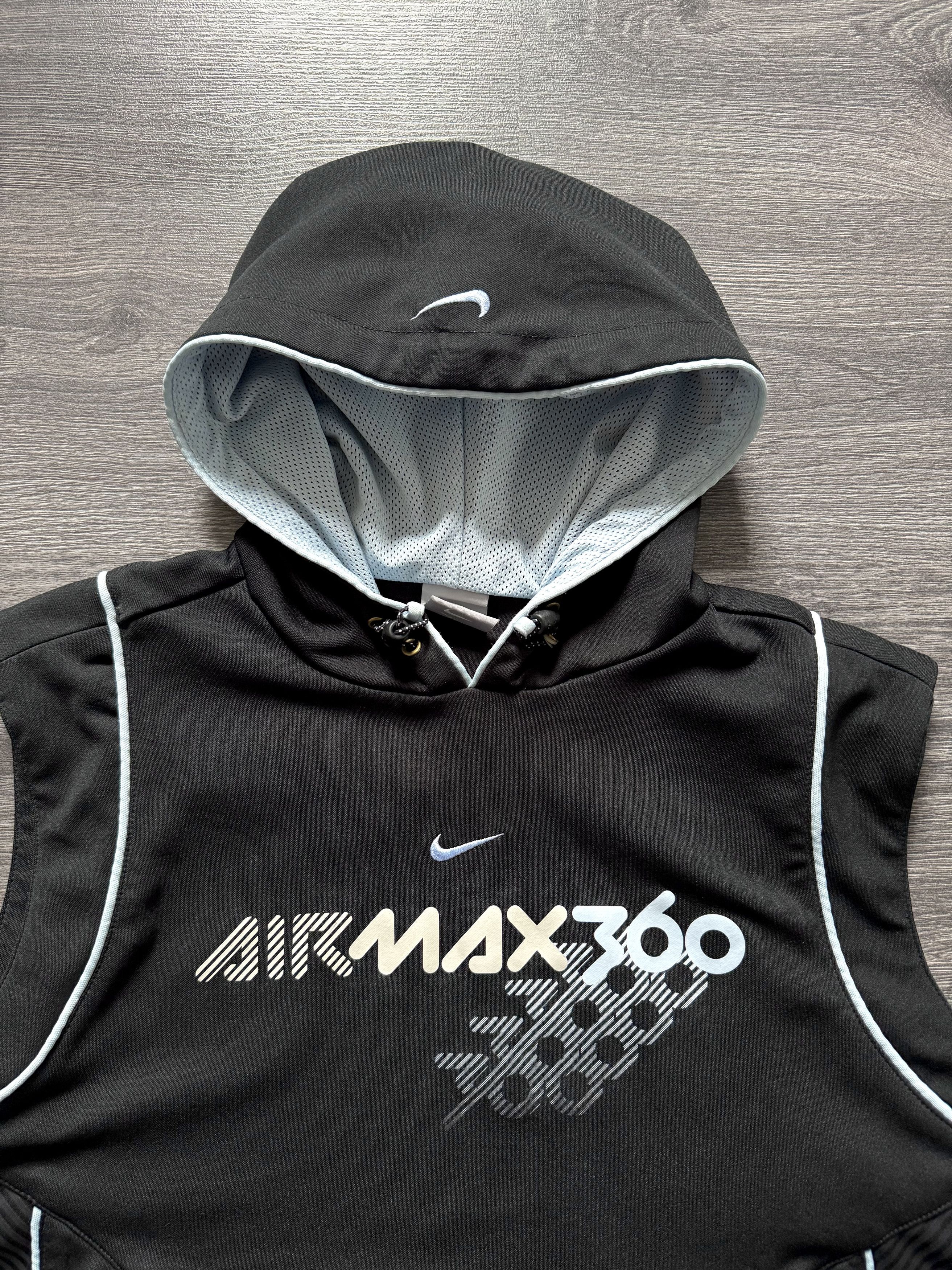 Nike Vintage Nike Y2K AirMax 360 Swoosh Hooded Vest Size US L / EU 52-54 / 3 - 2 Thumbnail
