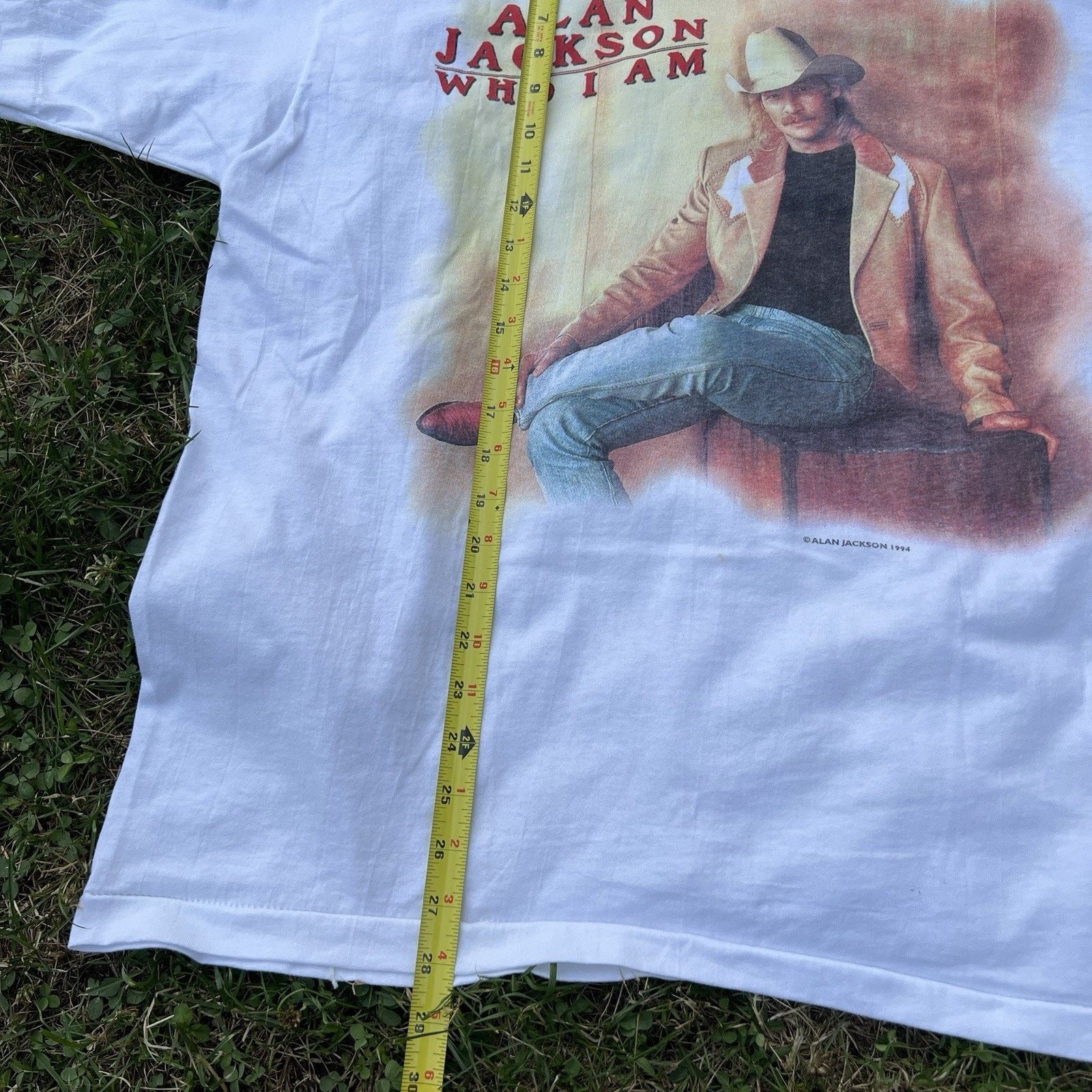 Fruit Of The Loom VINTAGE Alan Jackson Country T-Shirt Who I Am 1994 Tee Size US XL / EU 56 / 4 - 10 Thumbnail