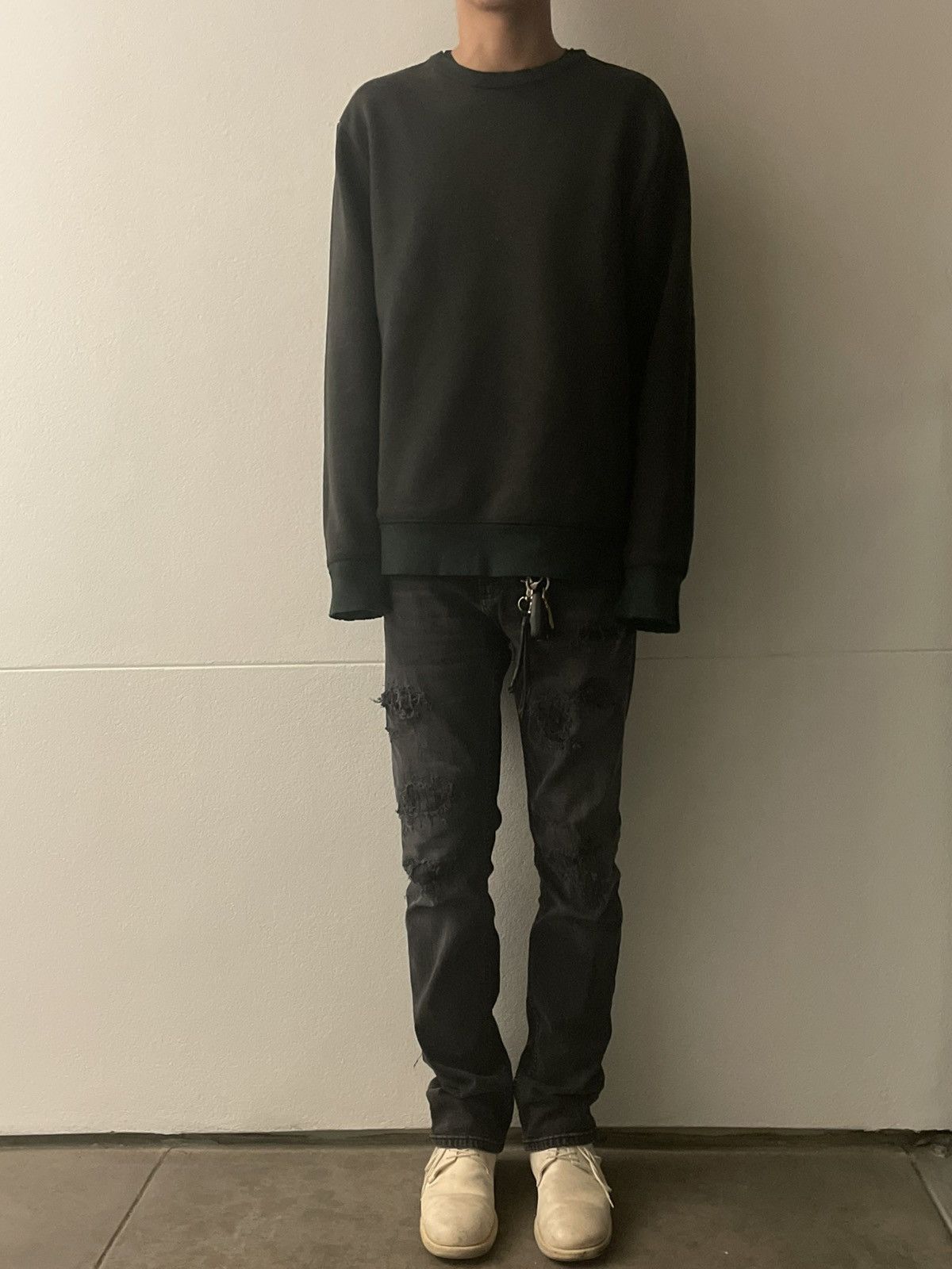 Japanese Brand × Vintage Super faded sweater Size US M / EU 48-50 / 2 - 4 Thumbnail