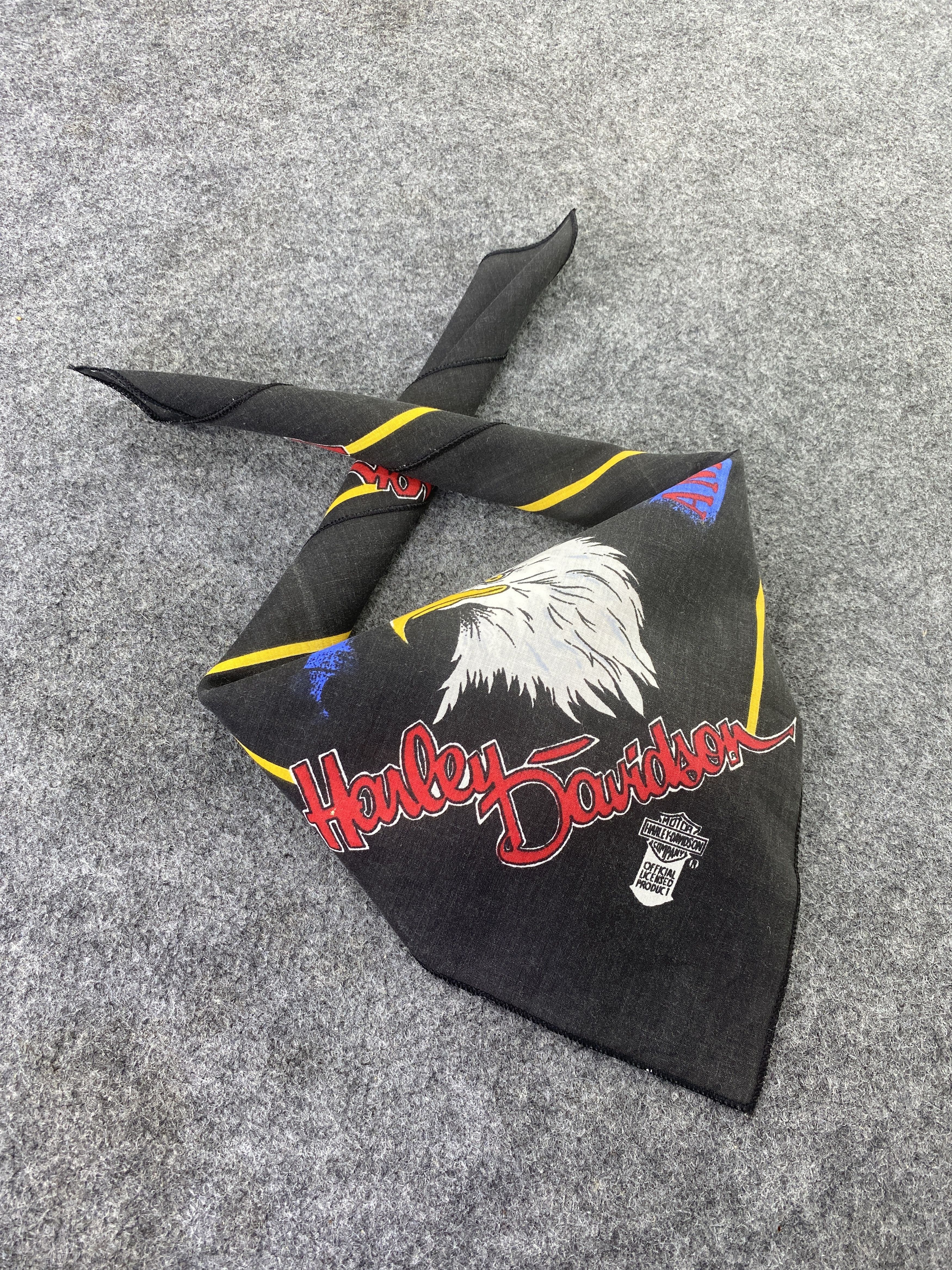 Harley Davidson × Vintage Vintage Harley Davidson Bandana -B150 Size ONE SIZE - 1 Thumbnail