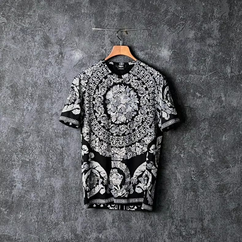 Versace Multi-printed cotton short sleeves