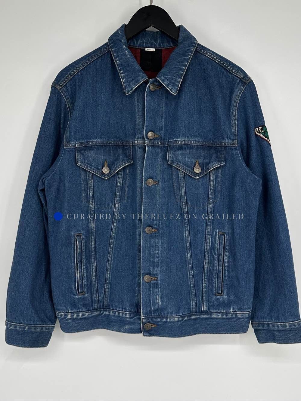 Gucci Blue Tiger Embroidery Denim Jacket Size US M / EU 48-50 / 2 - 1 Thumbnail