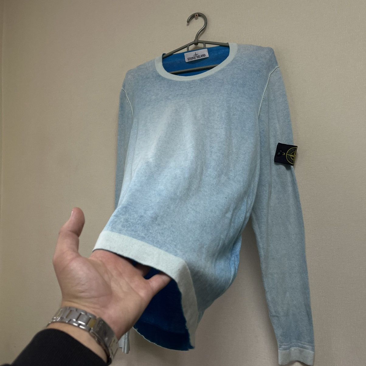 Stone Island Stone Island Sweatshirt Crewneck Blue Navy Badge Patch Size US M / EU 48-50 / 2 - 4 Thumbnail