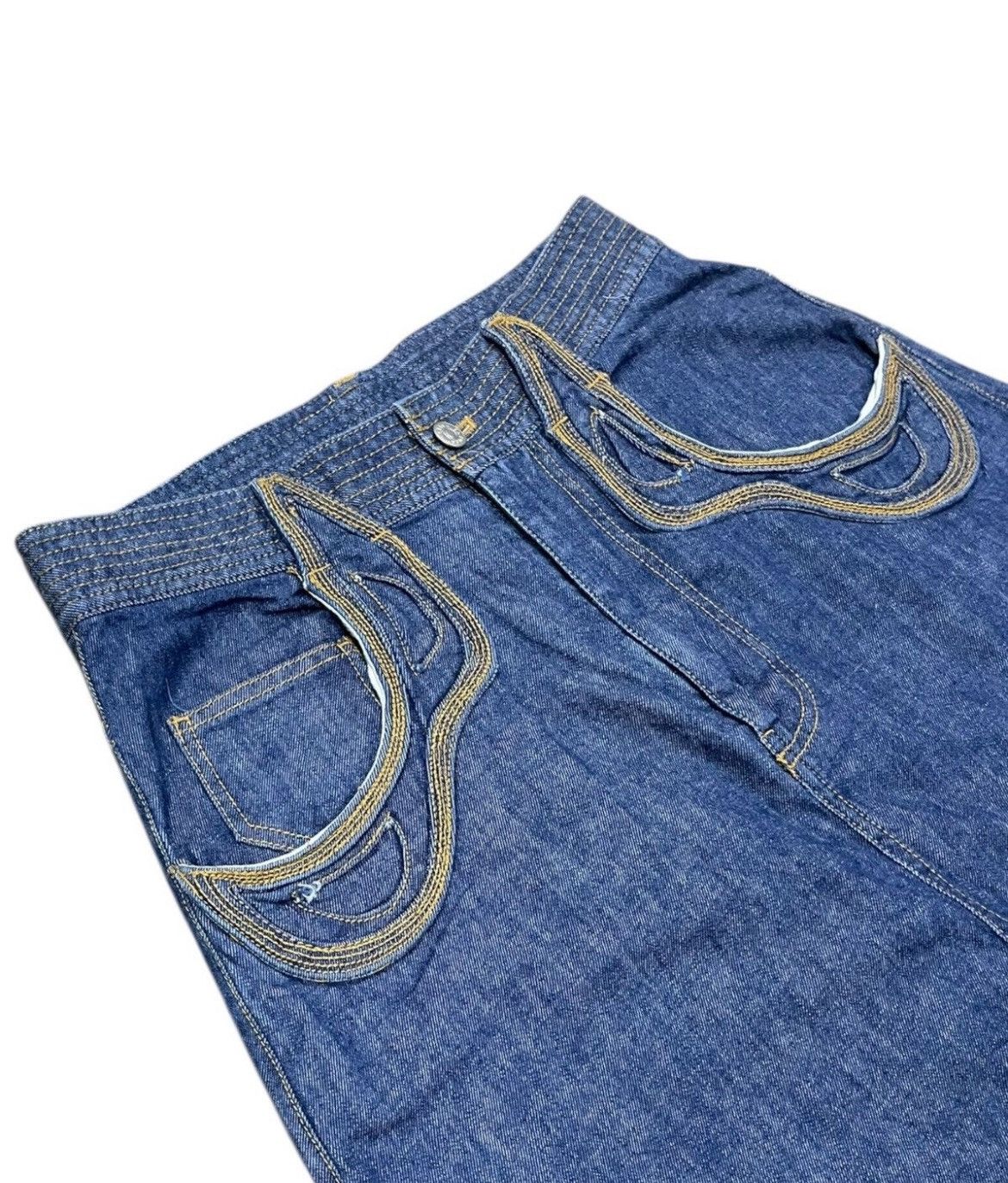 Tsumori Chisato Tsumori Chisato Issey Miyake Drop Crotch Dancer Denim Size US 29 - 6 Thumbnail