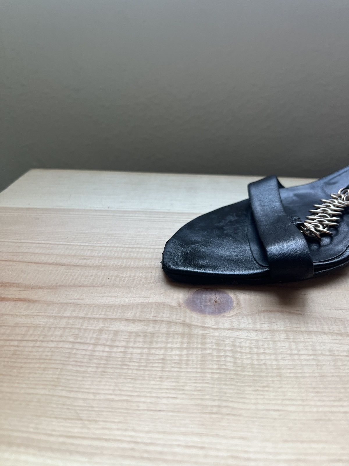 Prada × Vintage Vintage Prada leather heeled sandals Size US 6.5 / IT 36.5 - 9 Thumbnail