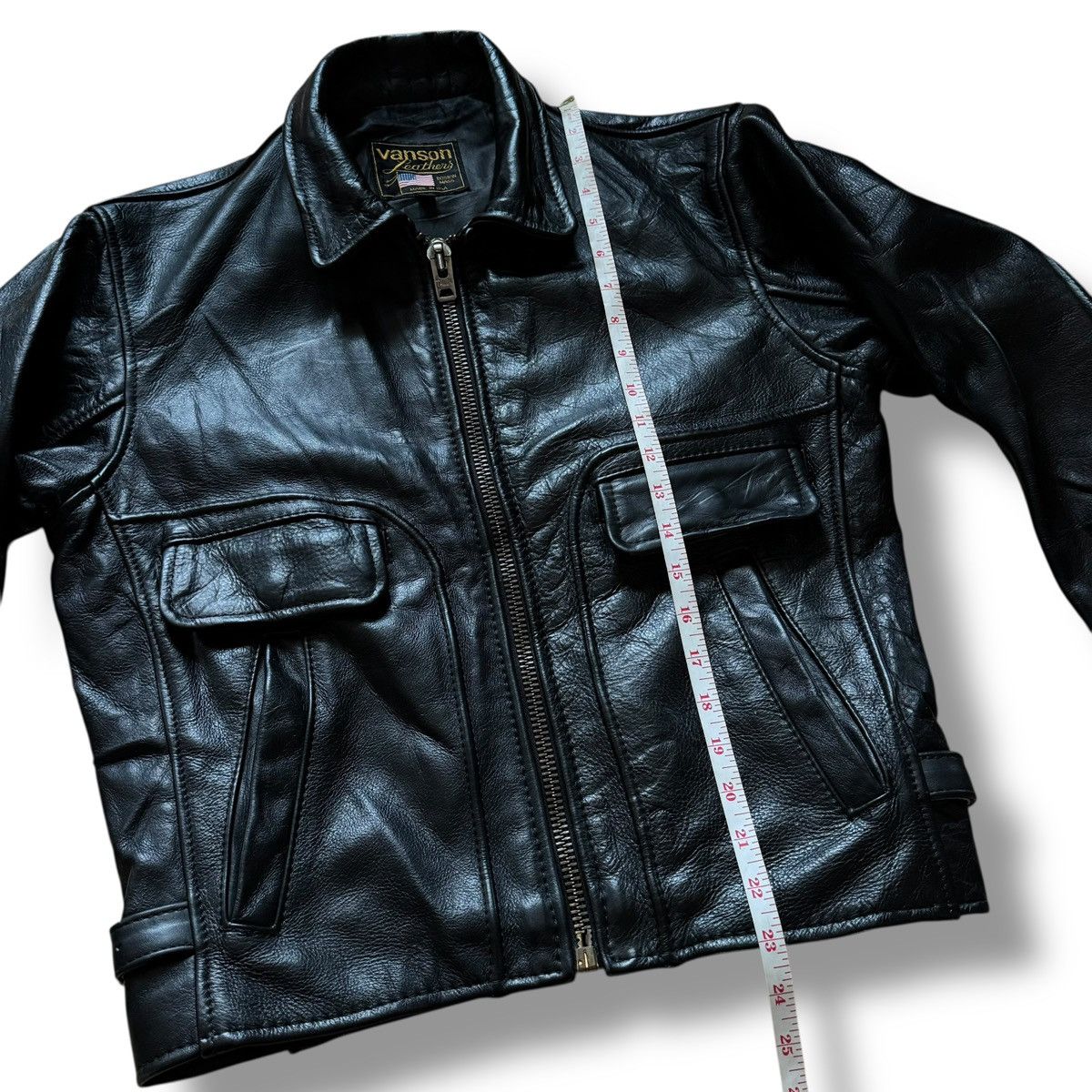 Vanson Leathers 60’s Vanson Leathers Ike Motorcycle Jacket Talon Zipper Size US S / EU 44-46 / 1 - 22 Thumbnail