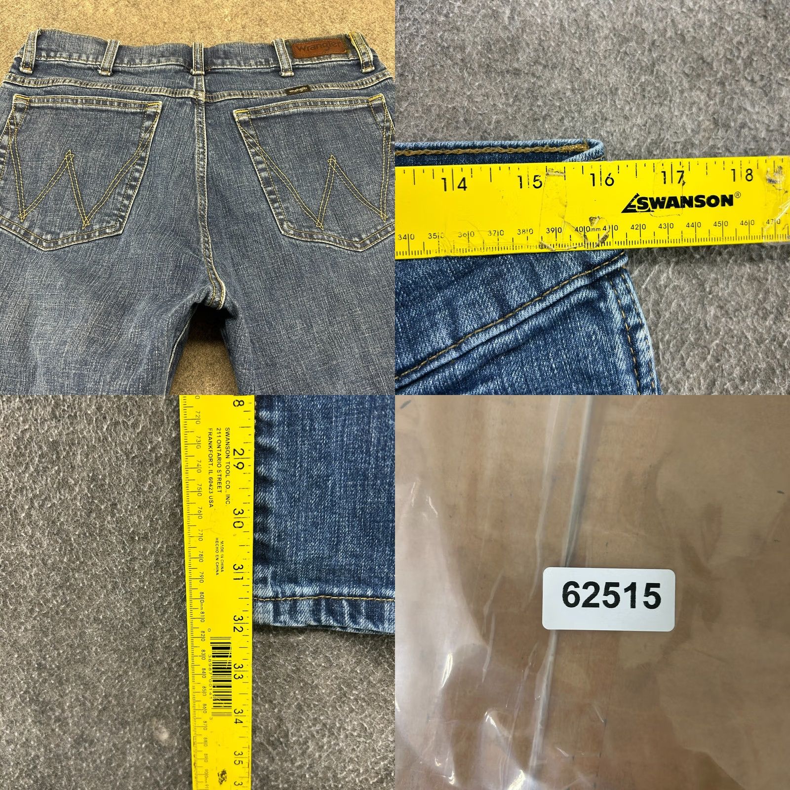 Wrangler Wrangler Jeans Mens 32x32 Blue Bootcut Medium Wash 5-Pocket Denim USA Western Ready-to-Wear Regular Fit Pants Mens Size US 32 / EU 48 - 8 Thumbnail