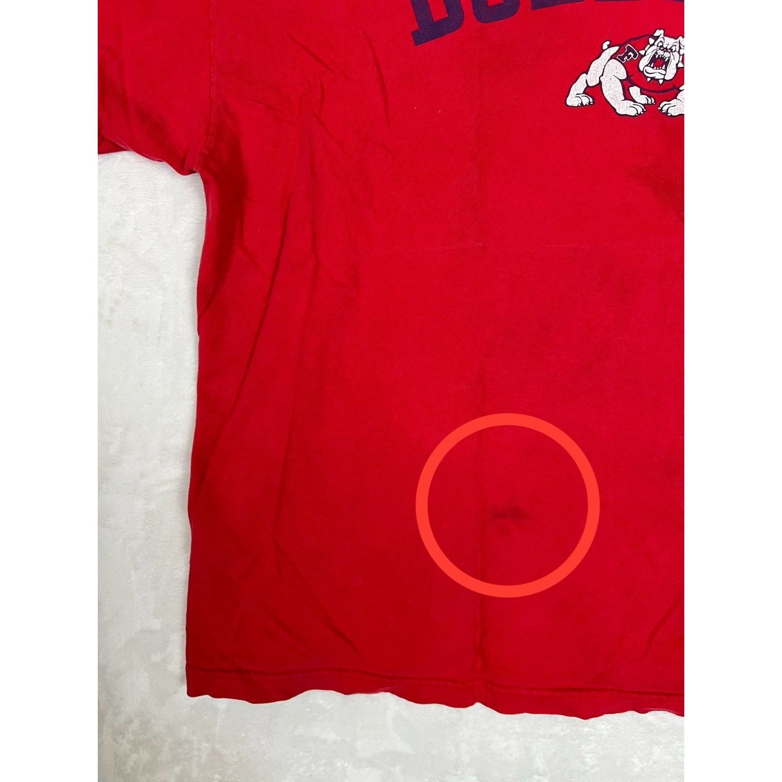 Other Vintage Fresno State Bulldogs T-Shirt Size XL Spell Out Y2K Size US XL / EU 56 / 4 - 4 Thumbnail