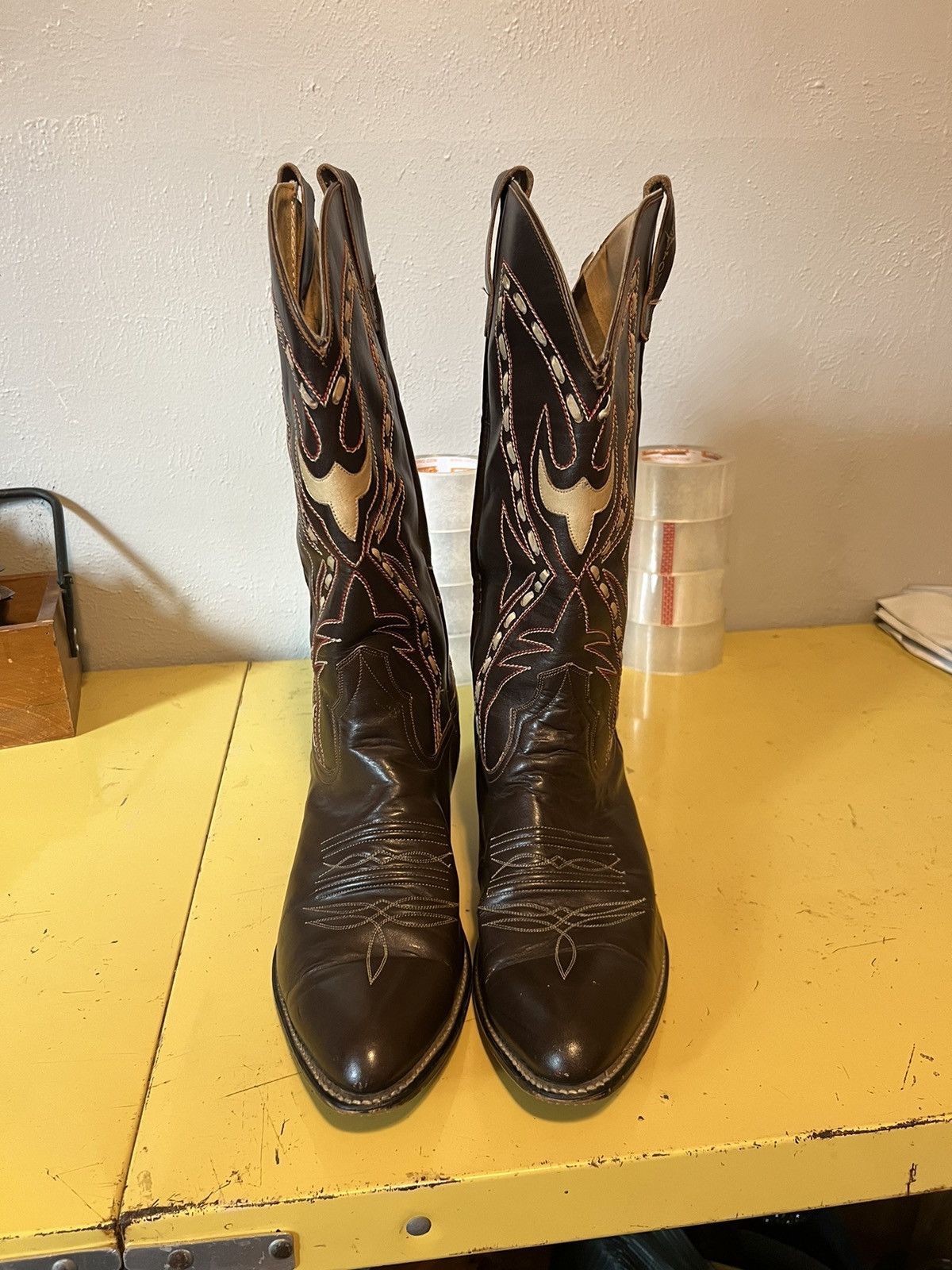 Vintage Vintage Destroyer Cowboy Boots Sz 11.5 Size US 11.5 / EU 44-45 - 3 Thumbnail