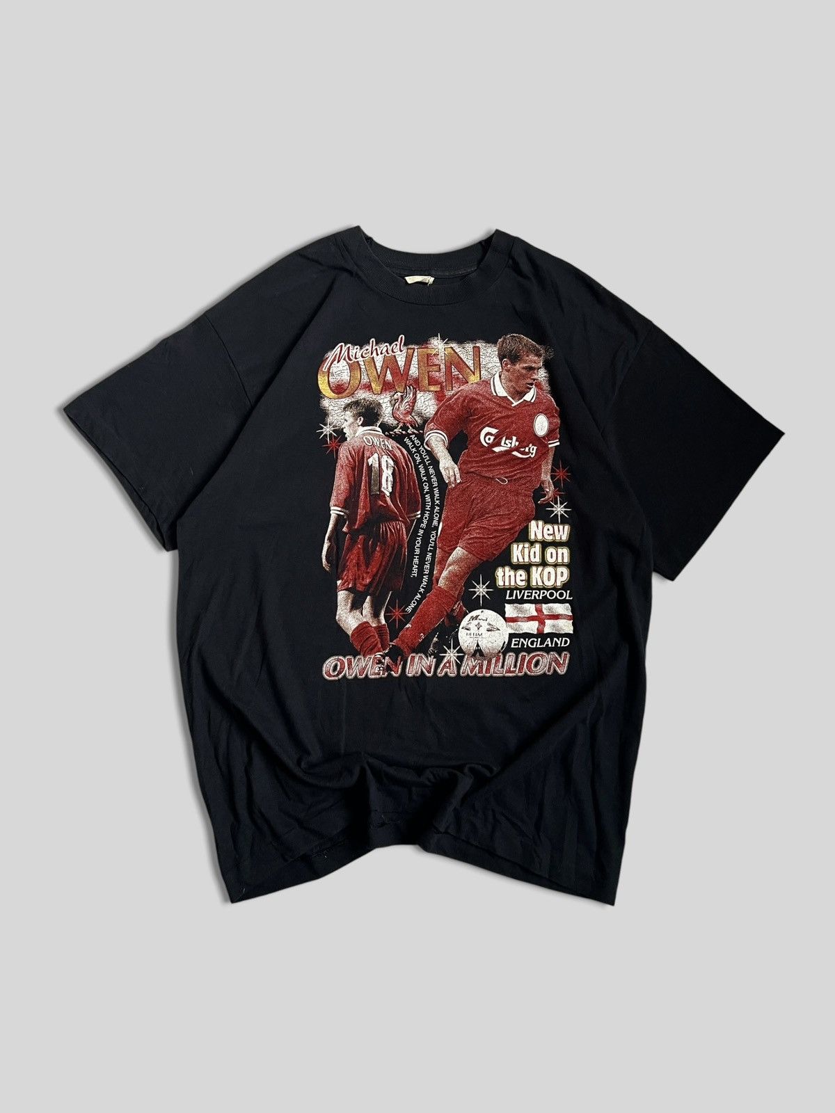 Vintage 90s Vintage Liverpool England Tee Michael Owen Soccer Size US XL / EU 56 / 4 - 2 Thumbnail