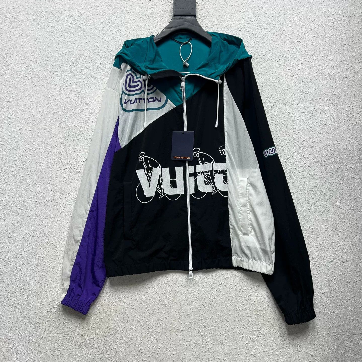 Louis Vuitton Louis Vuitton FW22 Logo Colorblock Hooded Jacket 50 Size US M / EU 48-50 / 2 - 1 Thumbnail