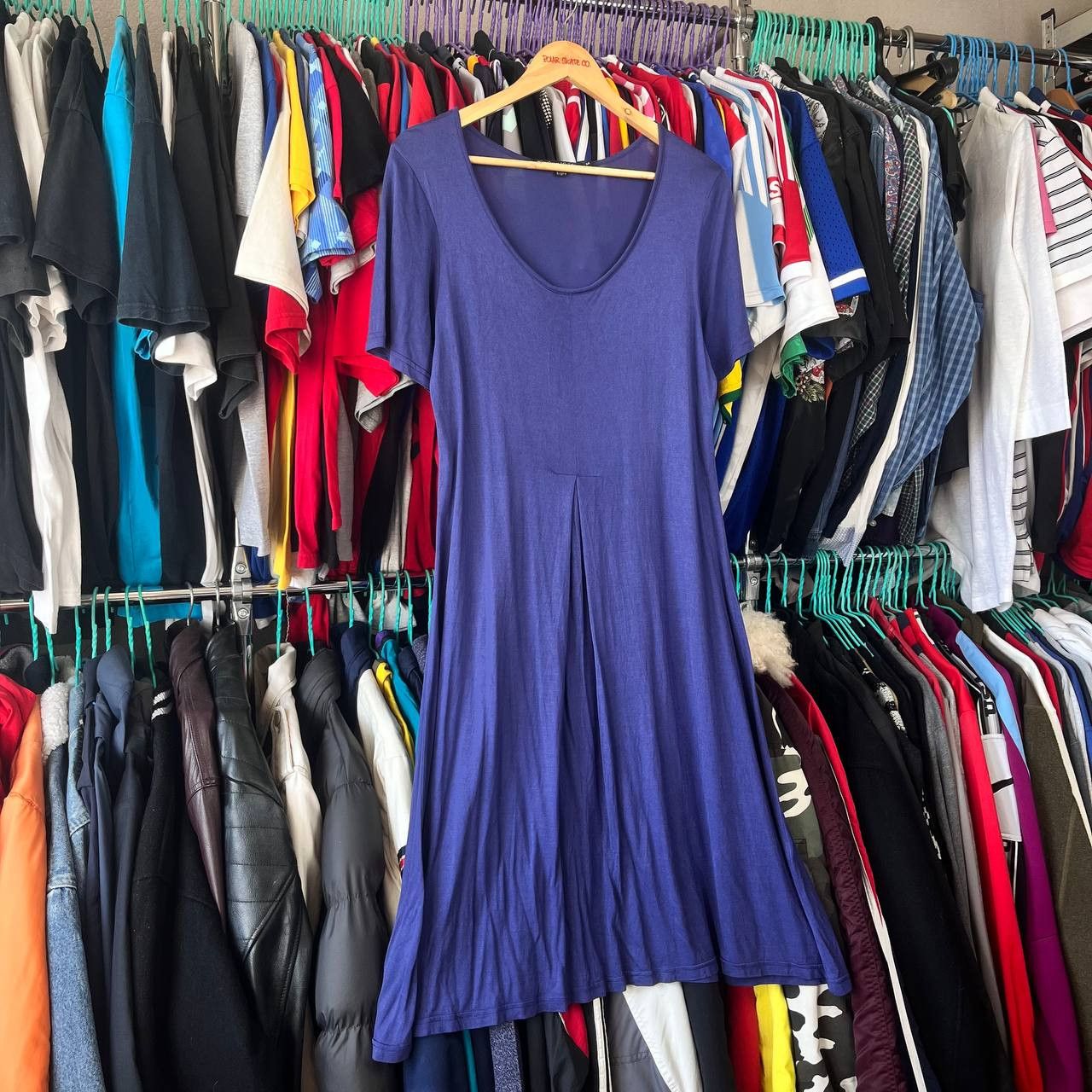 Gudrun Sjoden Gudrun Sjoden Blue Modal Tunic Shirt Dress Size M Size M / US 6-8 / IT 42-44 - 3 Thumbnail