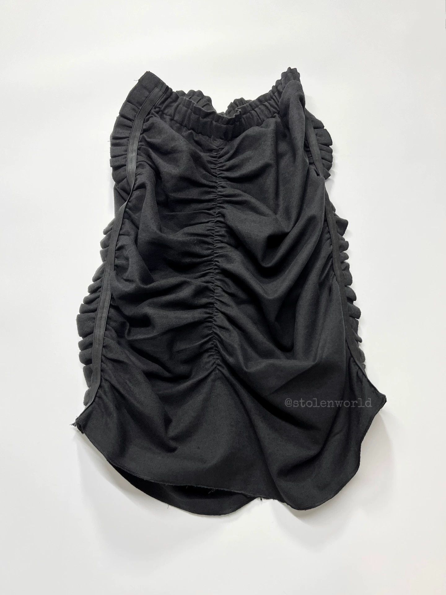 Comme des Garcons CDG Tricot Irregular Pleated Wool-Cotton Skirt Size 27" / US 4 / IT 40 - 1 Thumbnail