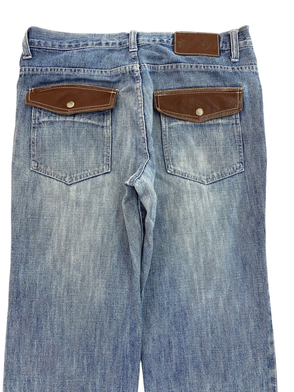 Japanese Brand Japanese Brand Blue Faded Wash Style Ripped Jeans Size US 34 / EU 50 - 4 Thumbnail