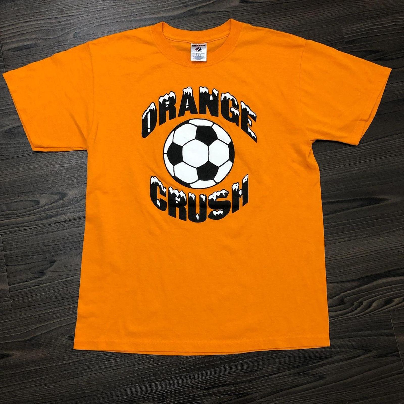 Jerzees Men’s ‘Orange Crush’ Soccer Graphic Tee Size US M / EU 48-50 / 2 - 1 Thumbnail