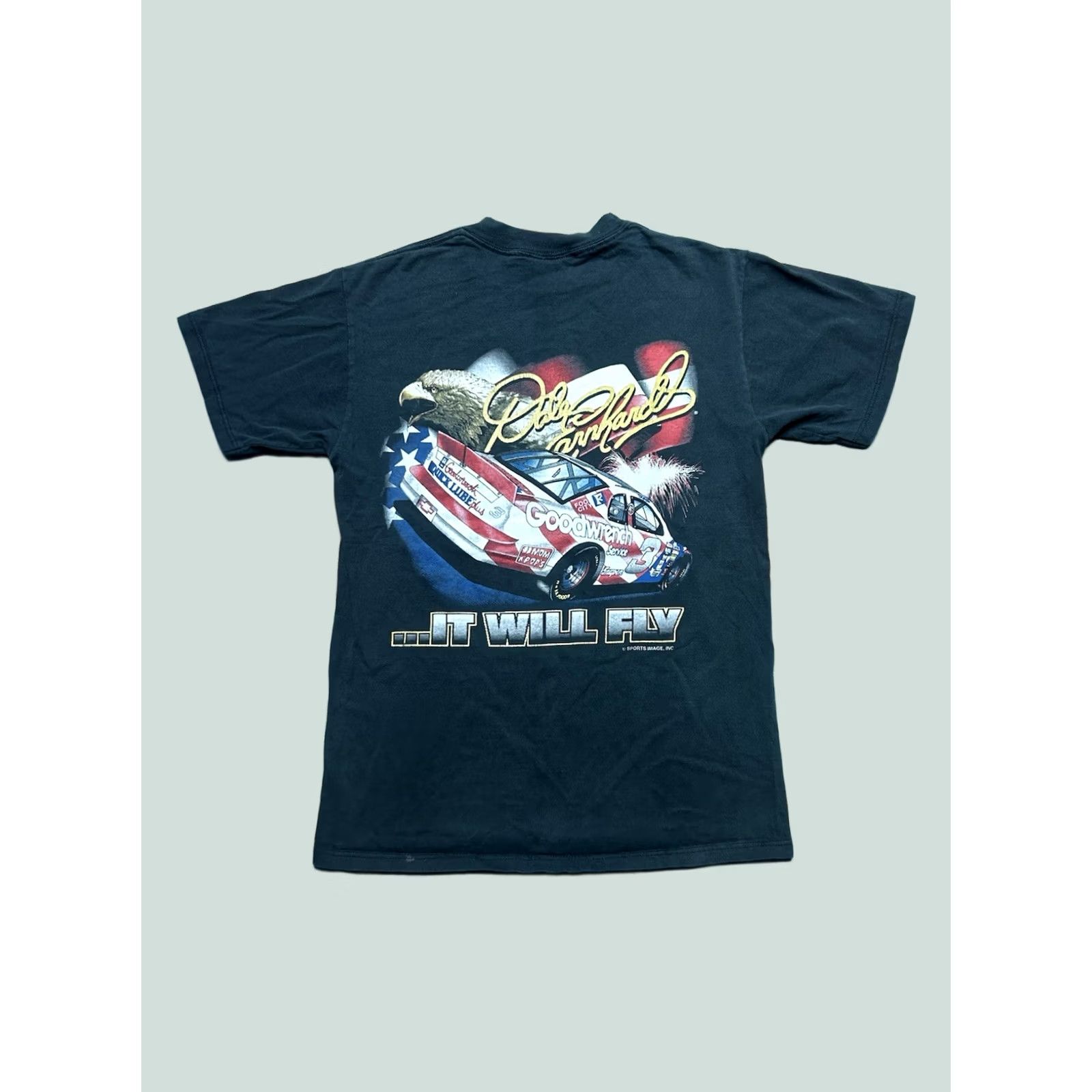 NASCAR VINTAGE Dale Earnhardt NASCAR T-Shirt USA Black Medium Mens Shirt Size US M / EU 48-50 / 2 - 1 Thumbnail