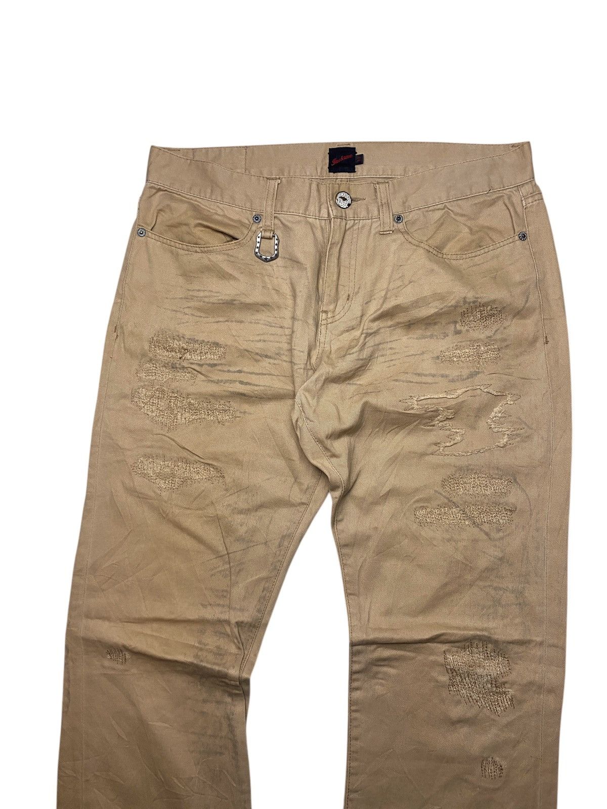 If Six Was Nine 2000's Jackrose Clawmark Boro Buckle Pants Size US 33 - 4 Thumbnail