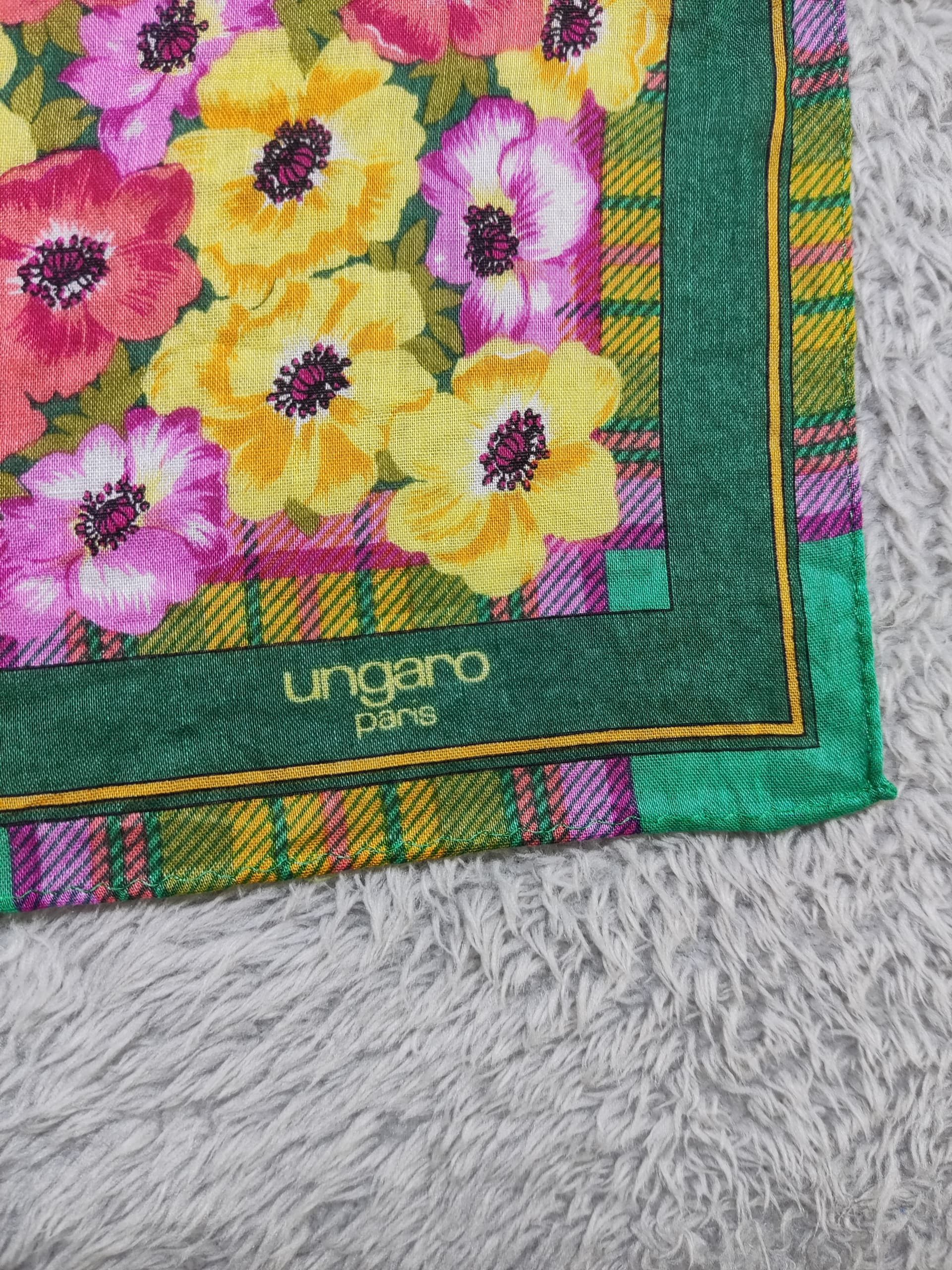 Emanuel Ungaro vintage Emanuel Ungaro floral Scar/ handkerchief Size ONE SIZE - 3 Thumbnail