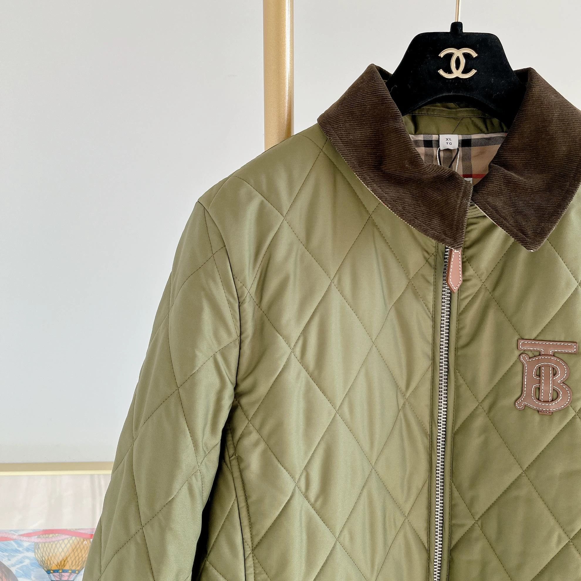Burberry Burberry green cotton coat XL Size XL / US 12-14 / IT 48-50 - 4 Thumbnail