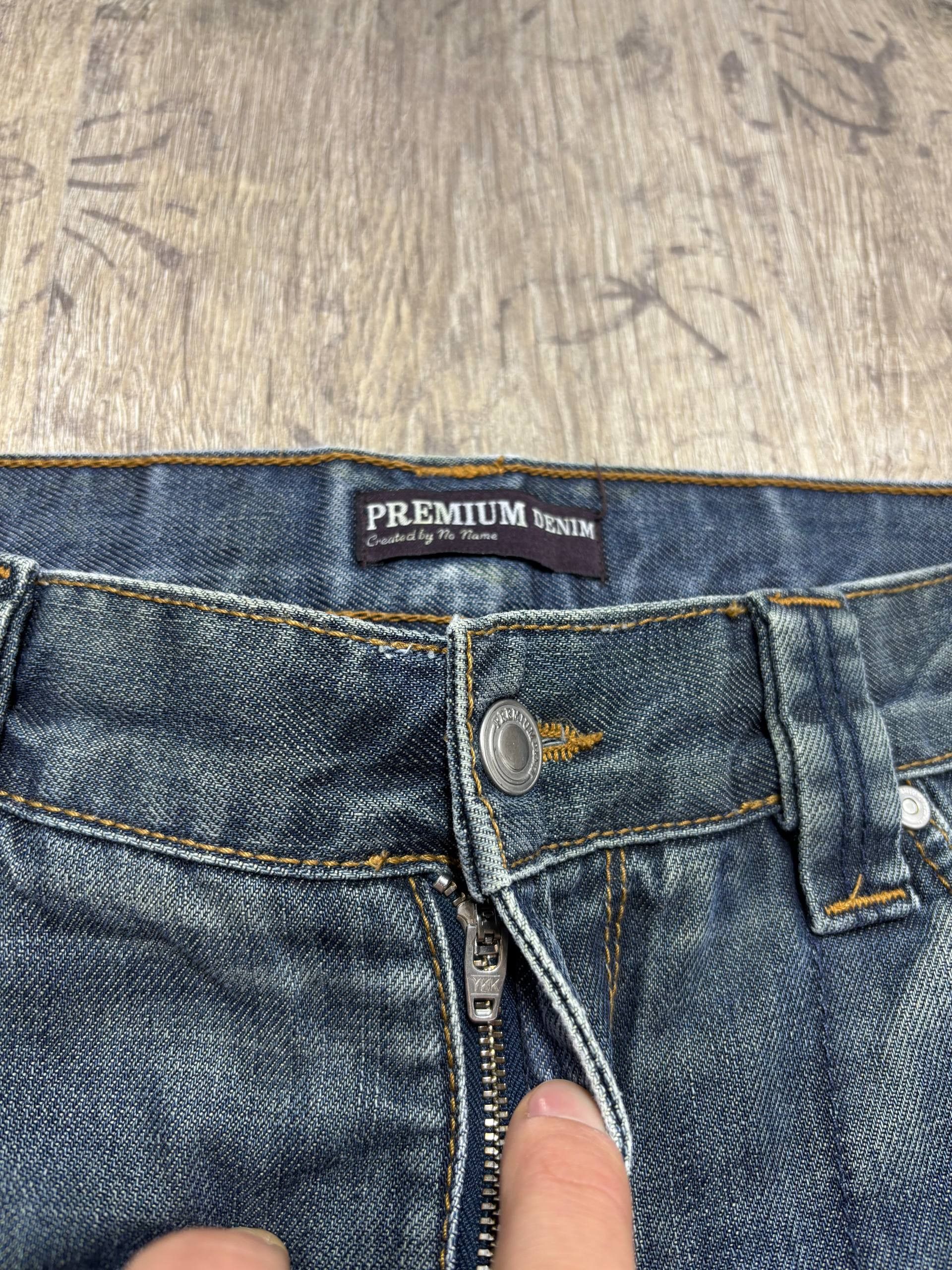 Hysteric Glamour Vintatge Flared Biker KMRII L.G.B. Vibe Stoned Jeans Size US 34 / EU 50 - 9 Thumbnail