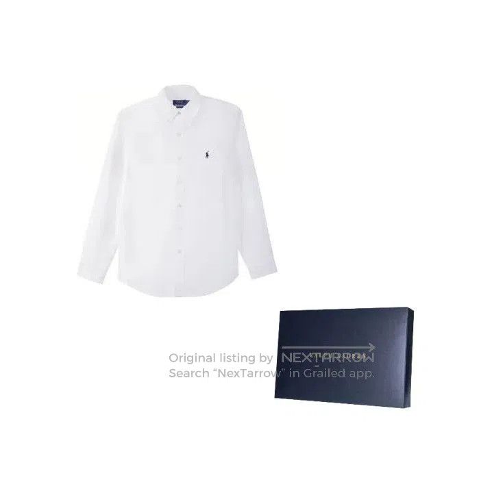 Polo Ralph Lauren Polo Ralph Lauren FW21 Logo Embroidered Oxford Long. Size US XL / EU 56 / 4 - 1 Thumbnail