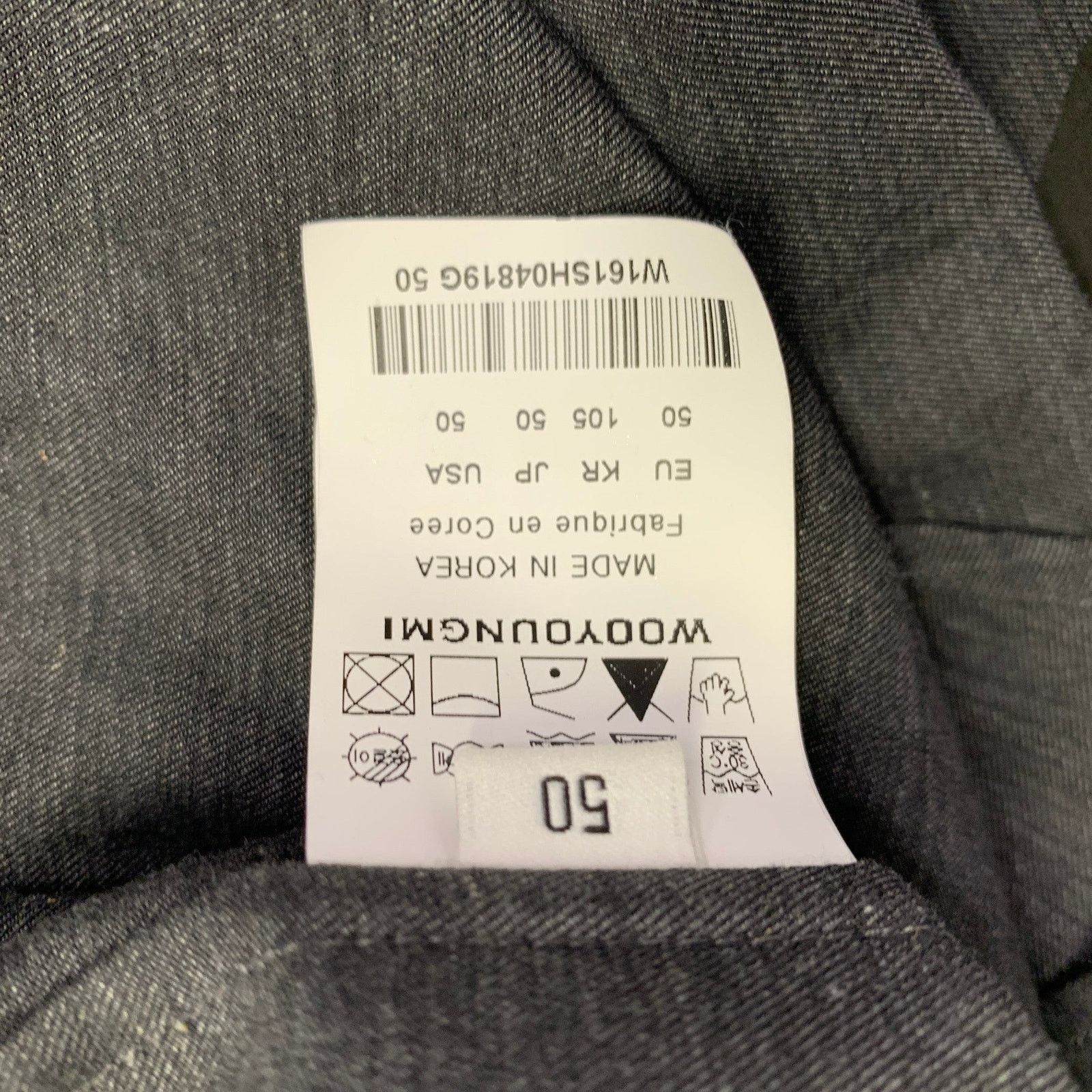 Wooyoungmi Grey Black Graphic Cotton Button Up Long Sleeve Shirt Size US M / EU 48-50 / 2 - 6 Thumbnail