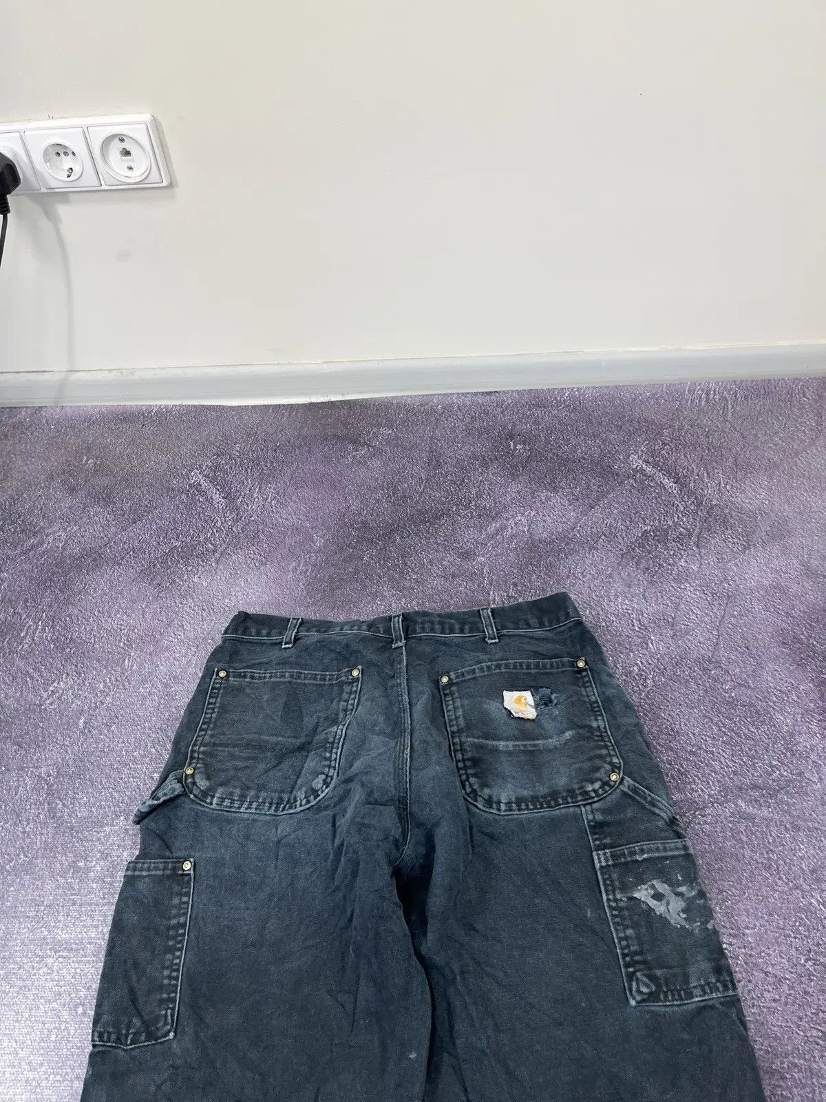 Carhartt Vintage 90s Carhartt Double Knee Faded Work Baggy Pants Size US 33 - 15 Thumbnail